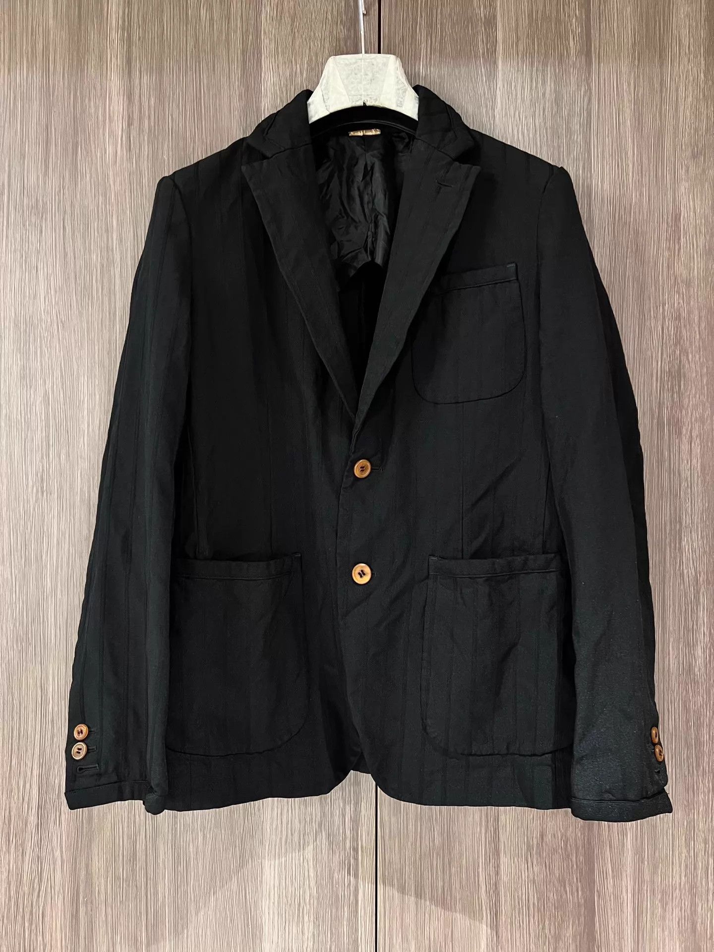 Comme des Garcons CDG HOMME DEUX 2015 2-Button Poly Stripe Blazer S Size US S / EU 44-46 / 1 - 1 Thumbnail