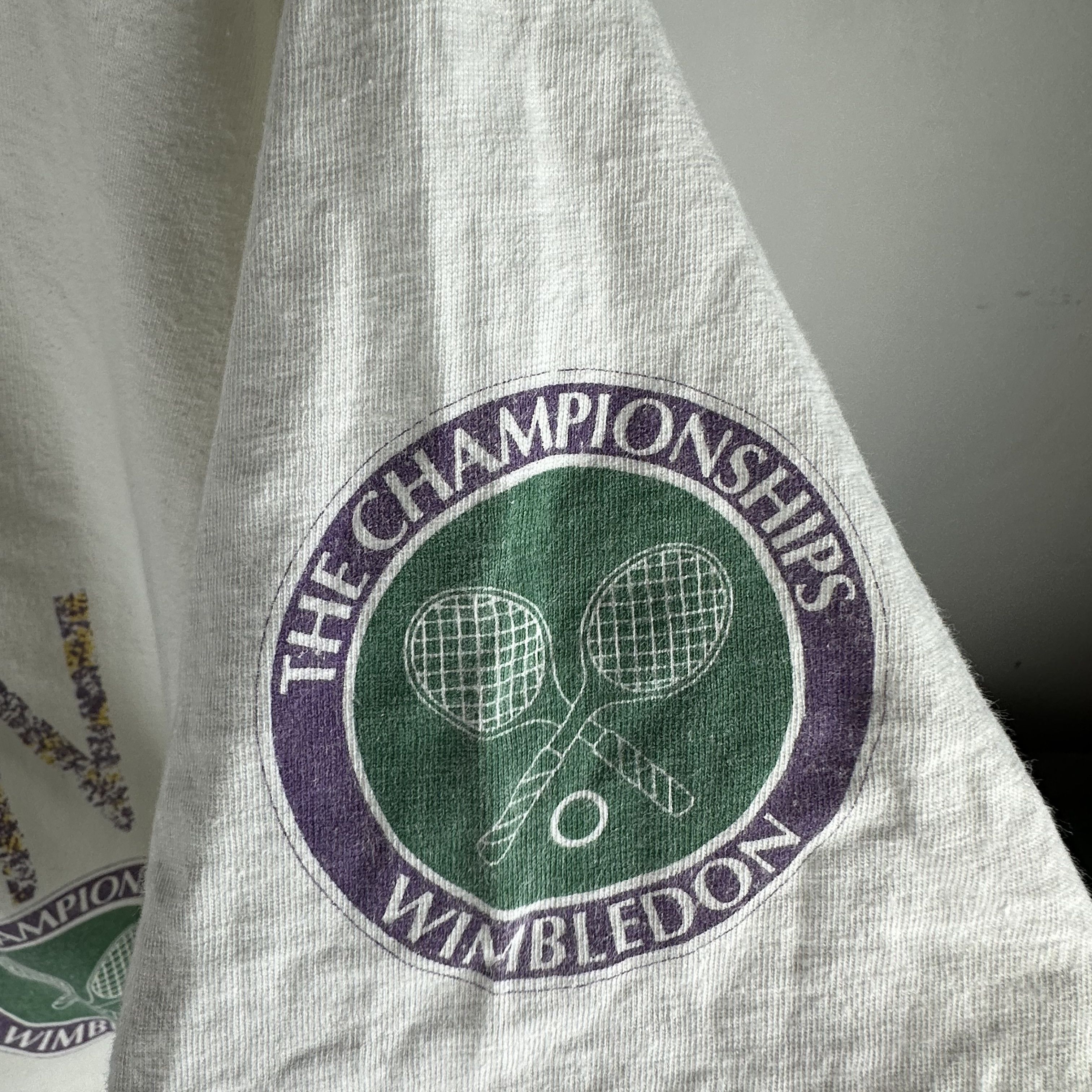 Vintage ​90s Wimbledon Tennis Championship Tennis Museum XL​ T-shirt Size US XL / EU 56 / 4 - 3 Thumbnail
