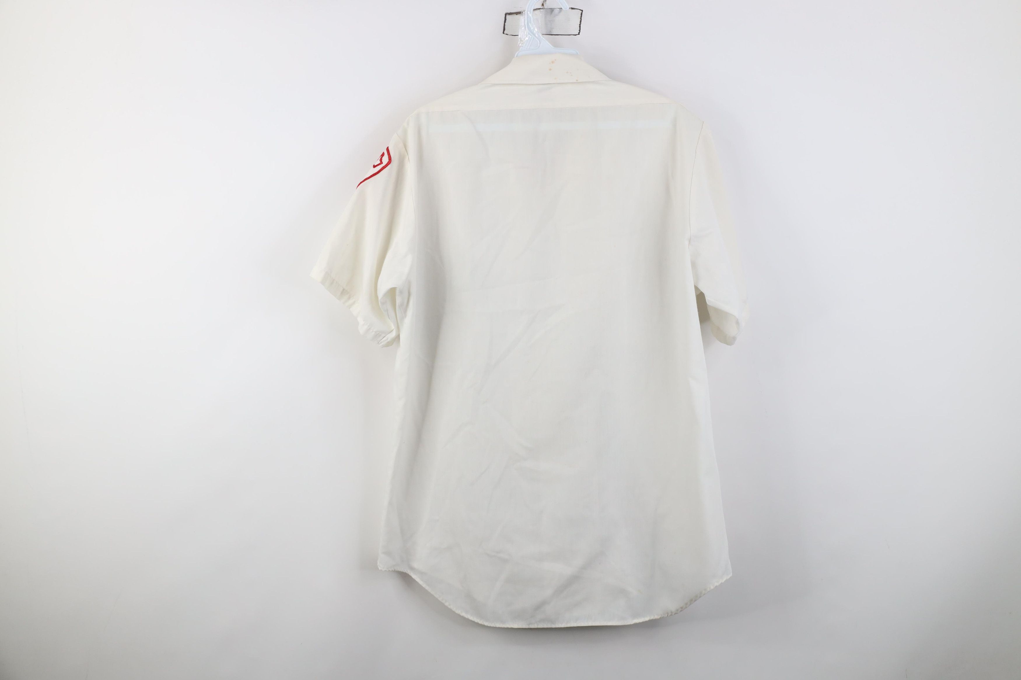 Vintage Vintage 70s Maumee Fire Department Button Shirt White USA Size US M / EU 48-50 / 2 - 16 Thumbnail