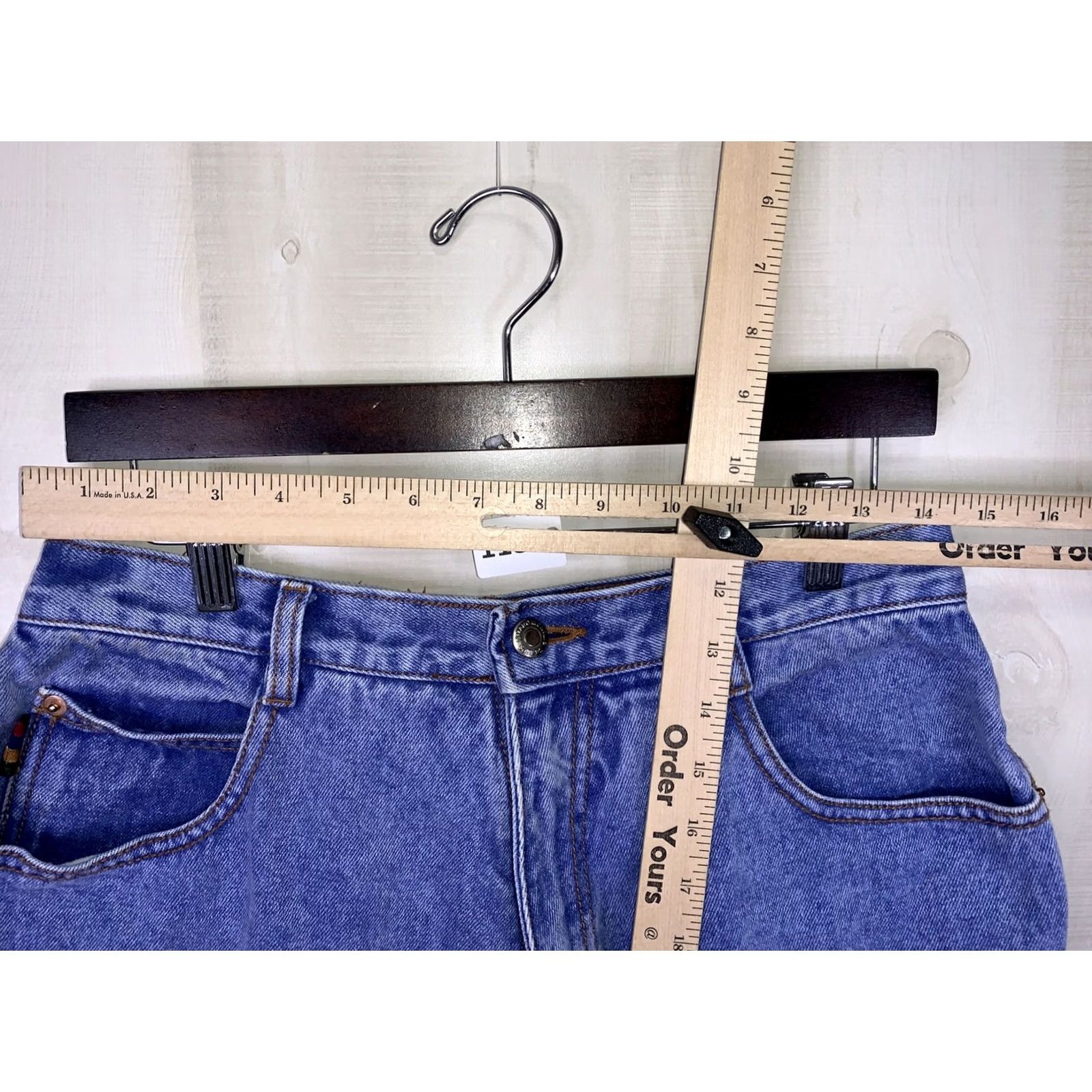 Vintage Gitano Vintage High Rise Mom Jeans Womens 16 Short-11803 Denim Blue 90s Style Jeans Size 38" / US 16 / IT 52 - 2 Thumbnail