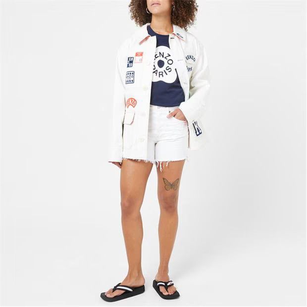 Kenzo o1g2r1mq1024 Sliders in Black & White Size US 7 / IT 37 - 6 Thumbnail