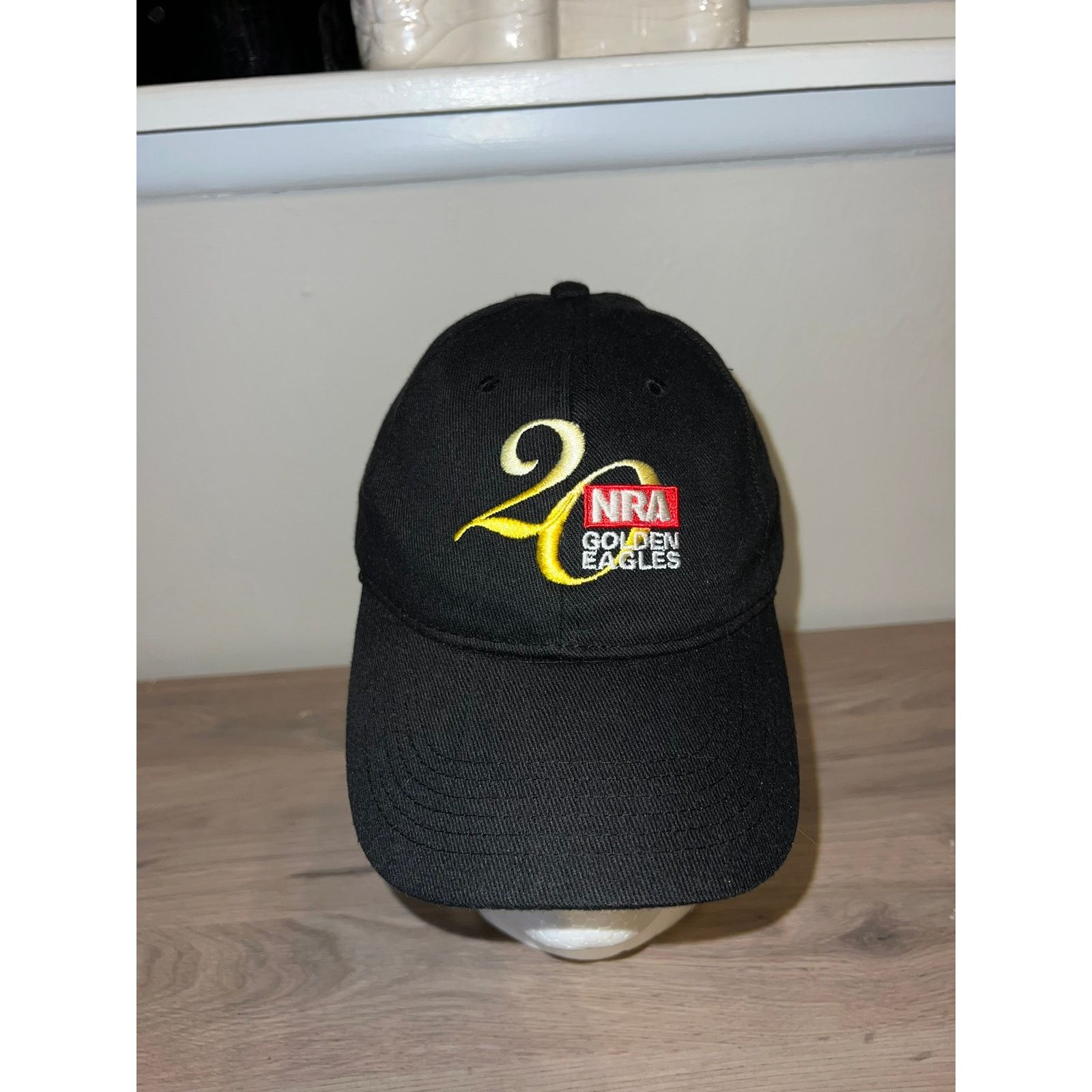 Vintage NRA Hat Golden Eagles 20 Black Gold Cap Headwear OS Size ONE SIZE - 1 Thumbnail