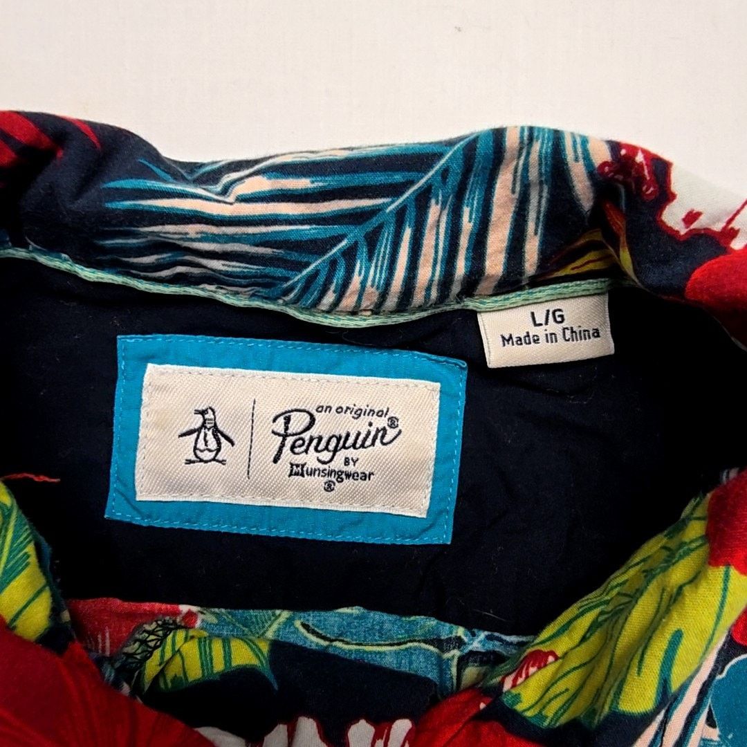 Original Penguin Original Penguin Hawaiian Shirt Floral Tropical Large Size US L / EU 52-54 / 3 - 6 Thumbnail