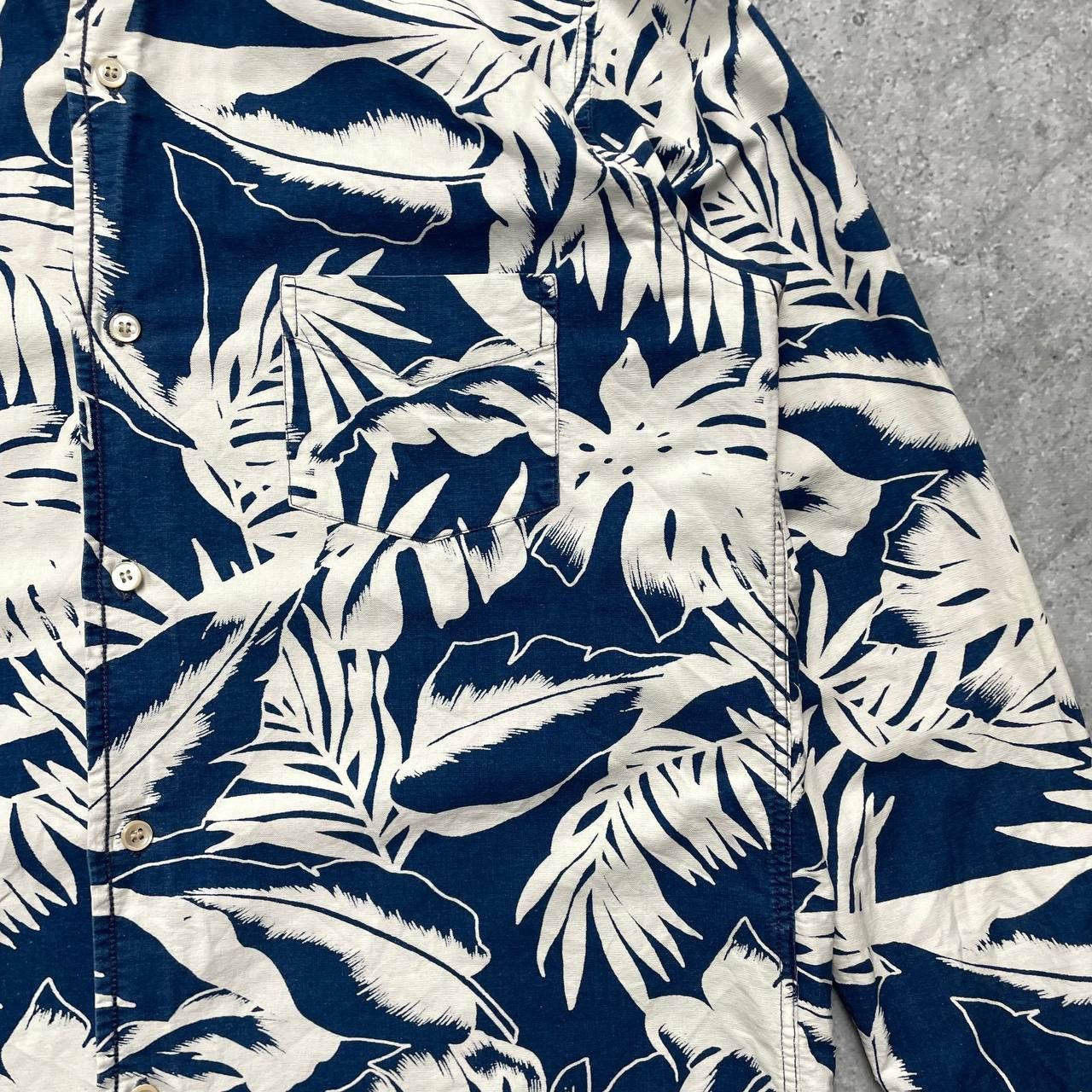 Our Legacy Our Legacy 1980-81 Floral Indigo Long Sleeve Shirt Size S Size US S / EU 44-46 / 1 - 14 Thumbnail