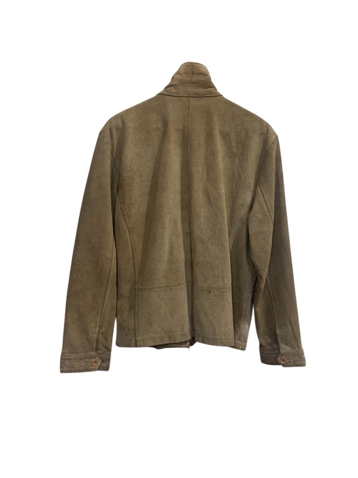 Banana Republic Rare!!Banana Republic Travel Tan Suede Leather Jacket Size US S / EU 44-46 / 1 - 3 Thumbnail