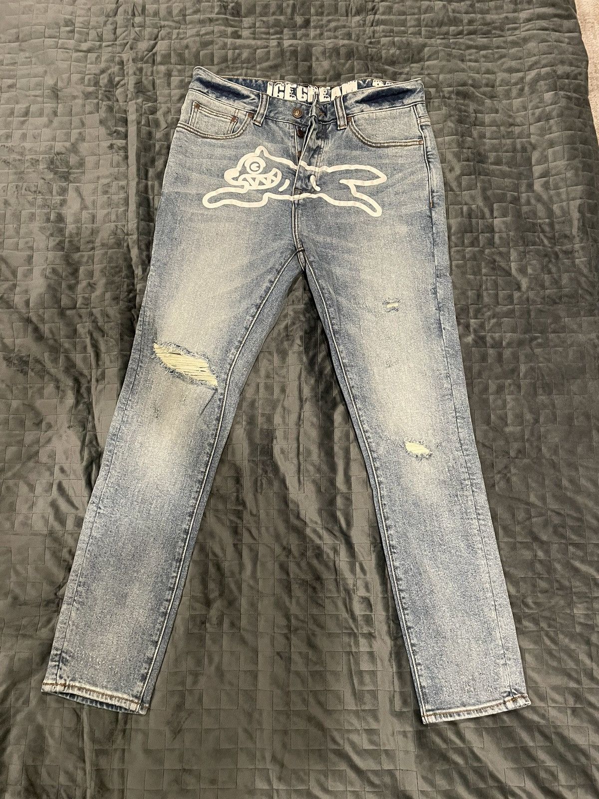 Icecream ICECREAM Running Dog Distressed Jeans Size US 30 / EU 46 - 1 Thumbnail