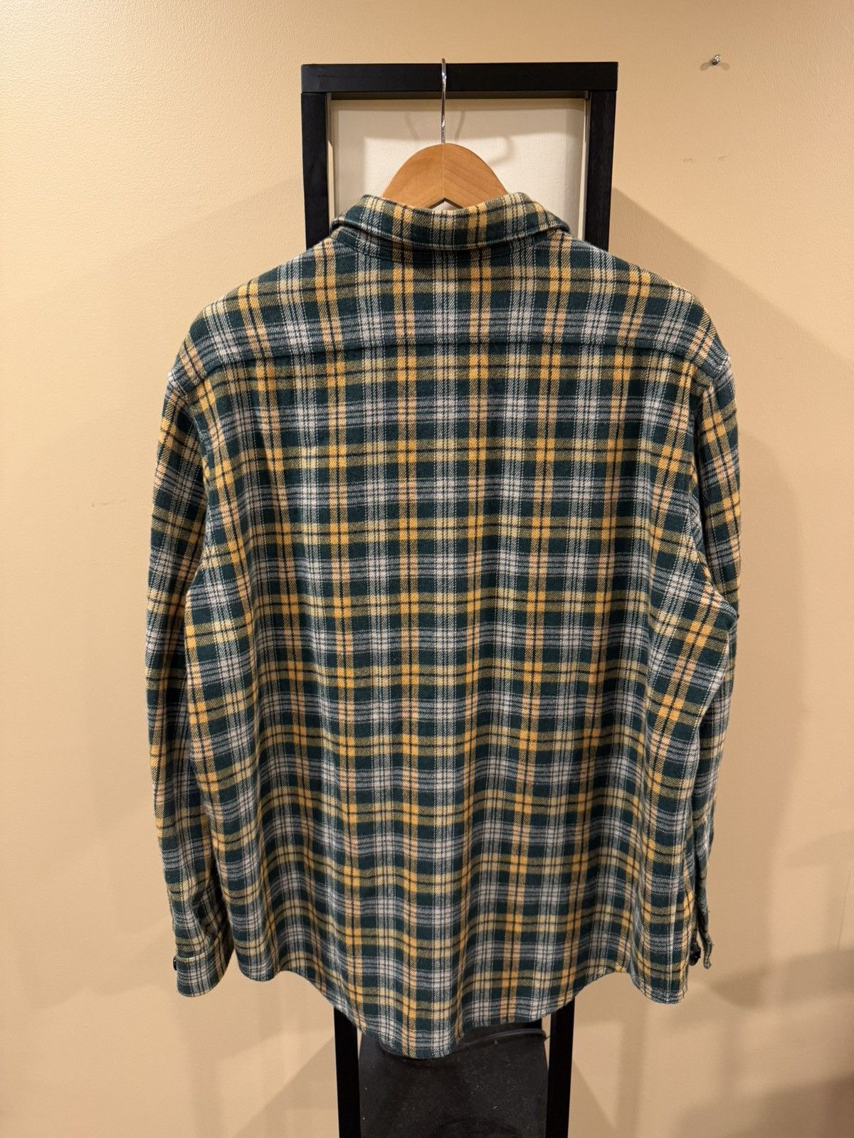 Celine Celine x Hedi FW22 Green/Yellow Flannel Button Up Shirt Size US M / EU 48-50 / 2 - 4 Thumbnail