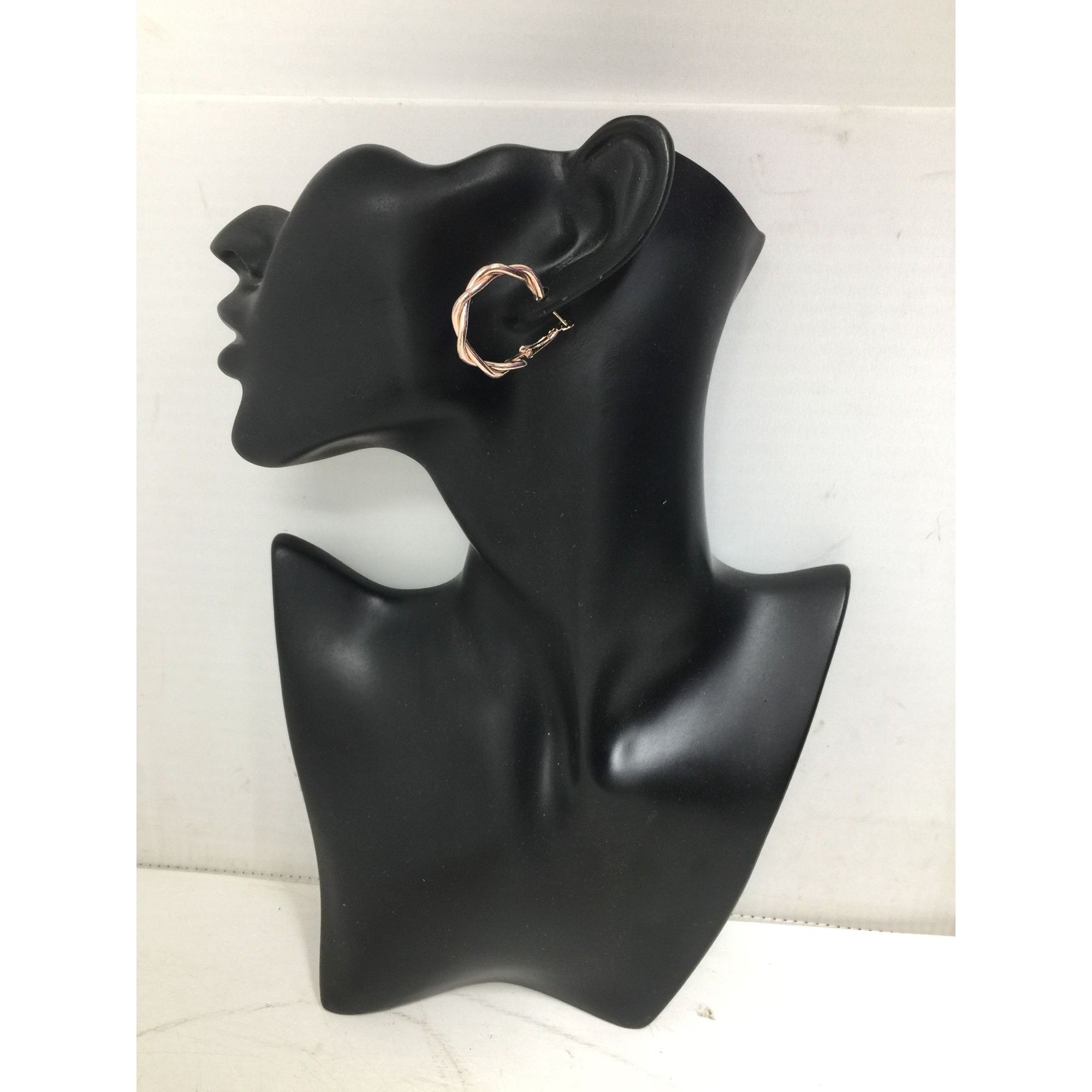 Other Women's Twisted Rose Gold Hoop Earrings Size ONE SIZE - 4 Thumbnail
