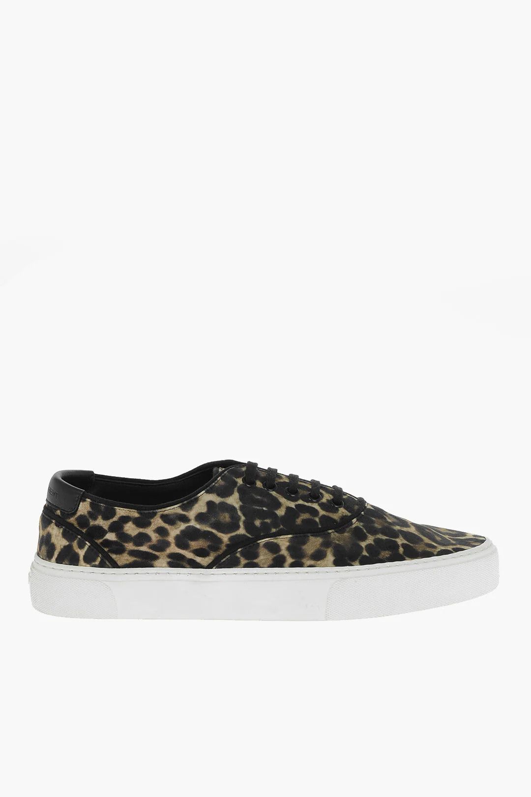 Saint Laurent Paris og1mm0426 Animalier Print Suede Leather Sneakers in Beige Size US 10 / EU 43 - 1 Thumbnail