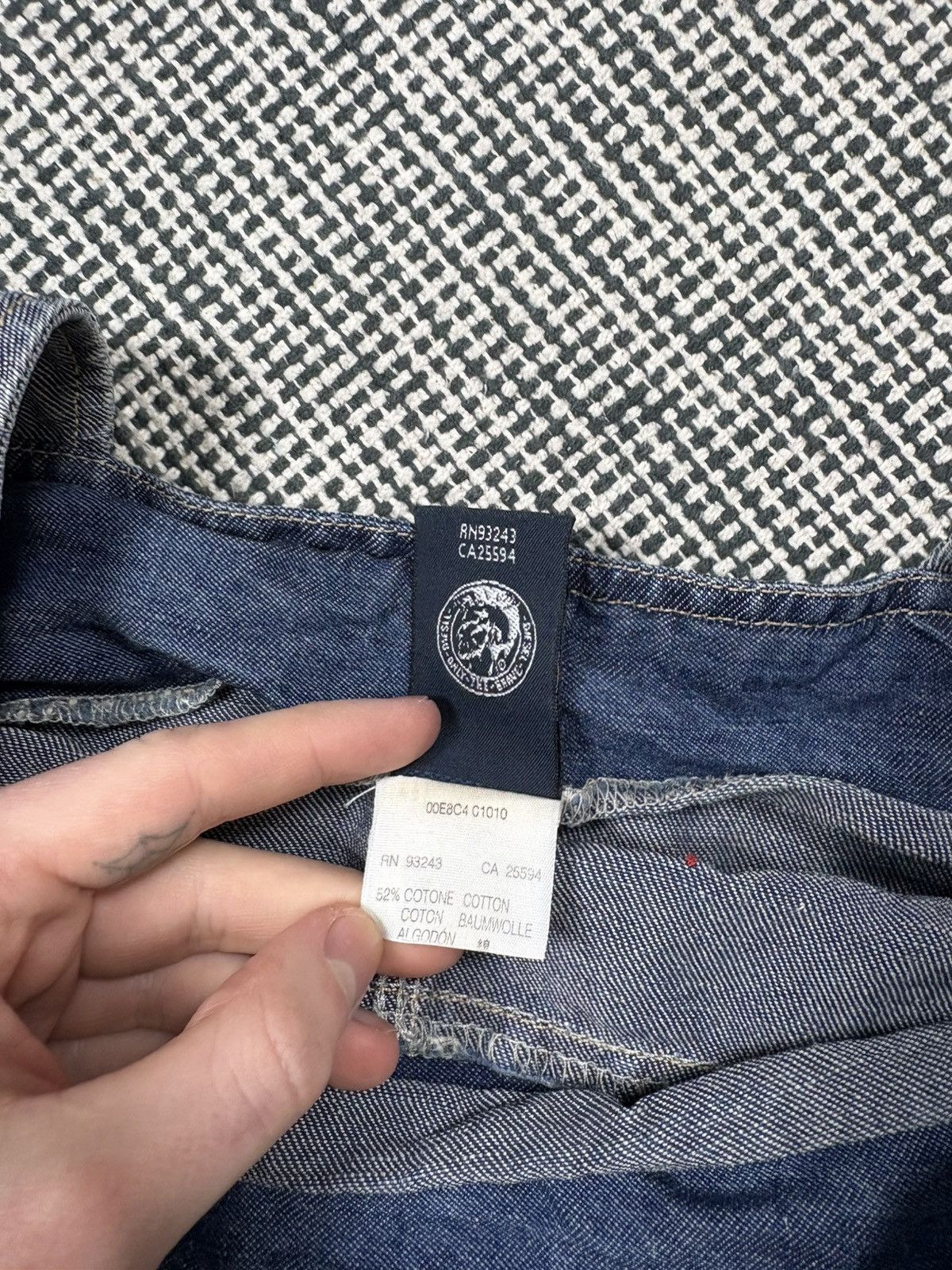 Diesel Vintage 90s diesel denim mini dress y2k style coquette Size M / US 6-8 / IT 42-44 - 7 Thumbnail