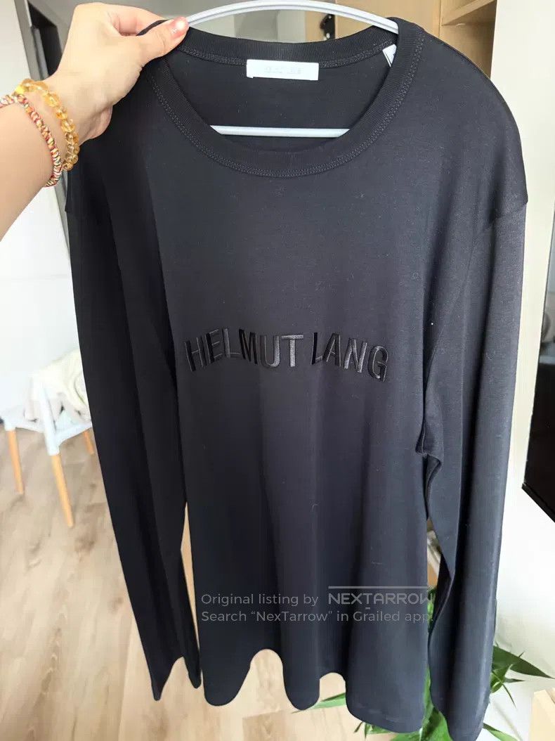 Helmut Lang Helmut Lang Solid Black Long Sleeve Size US M / EU 48-50 / 2 - 5 Thumbnail