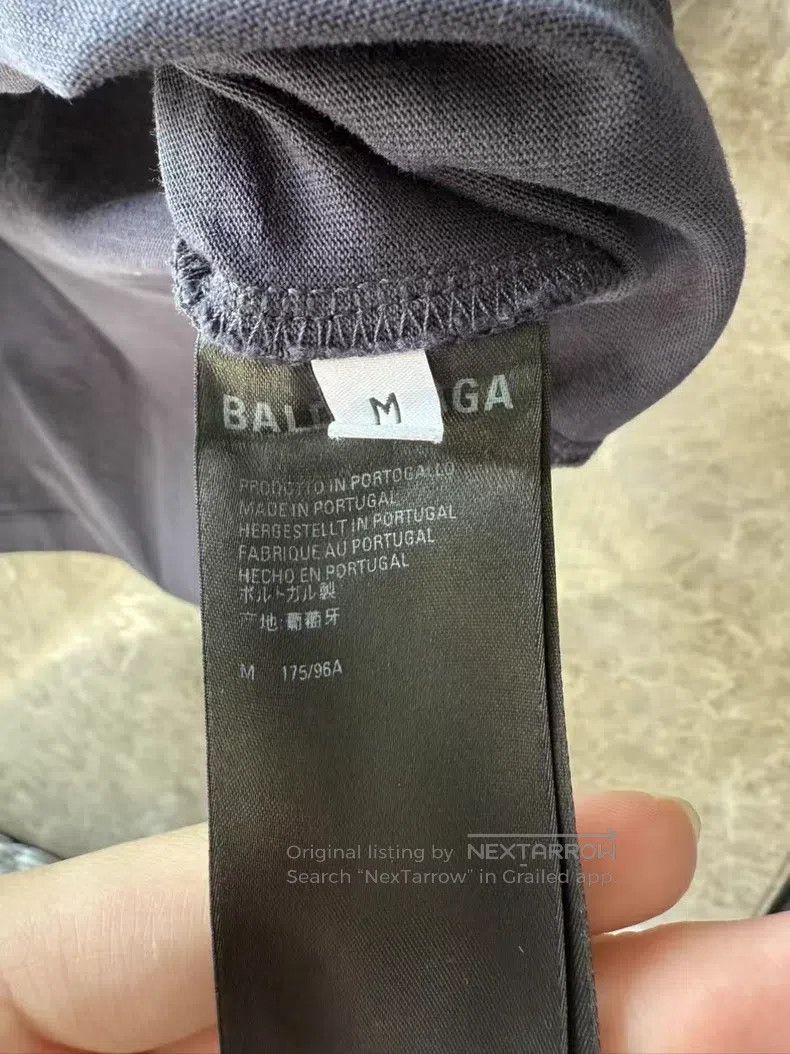 Balenciaga Balenciaga Deep Blue Double B Embroidered Logo Short Sleev Size US M / EU 48-50 / 2 - 5 Thumbnail