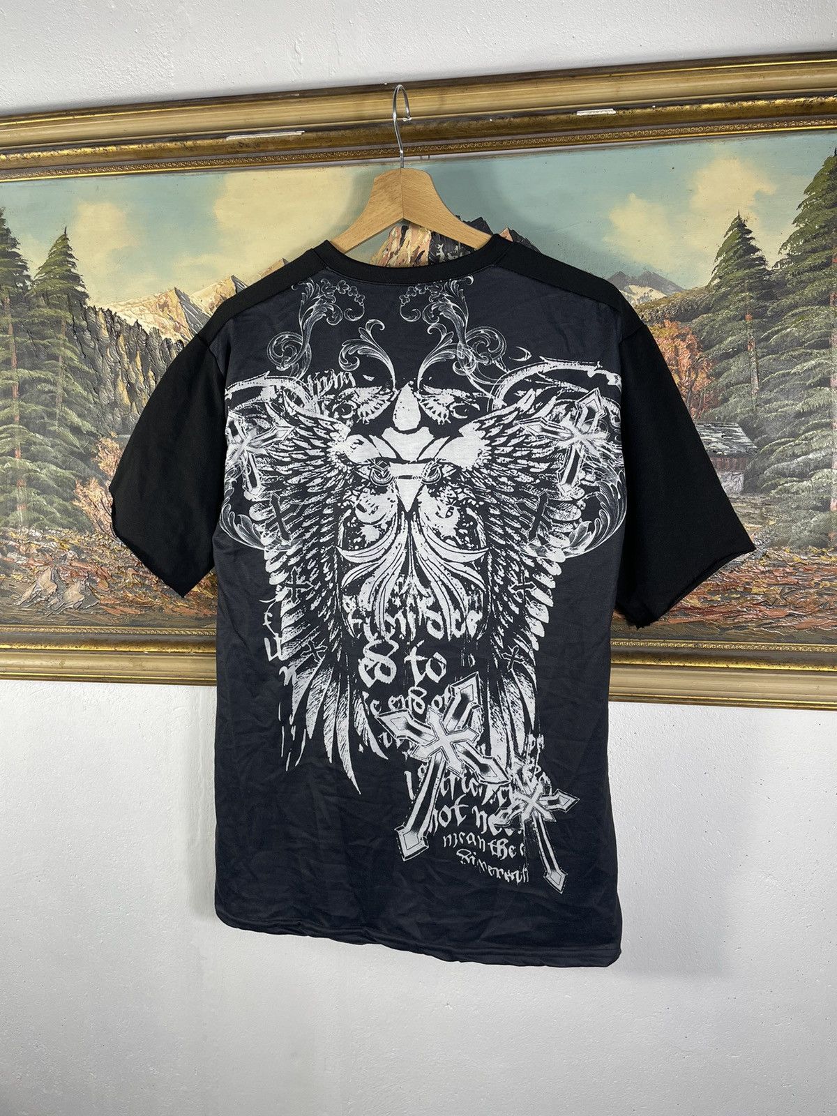 Affliction Black vintage retro y2k 00s tees t shirt big graphic print Size US S / EU 44-46 / 1 - 7 Thumbnail