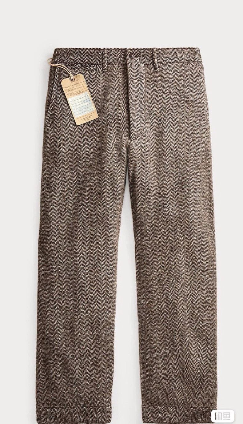 RRL Ralph Lauren RRL Ralph Lauren Retro herringbone wool casual pants Size US 30 / EU 46 - 1 Thumbnail