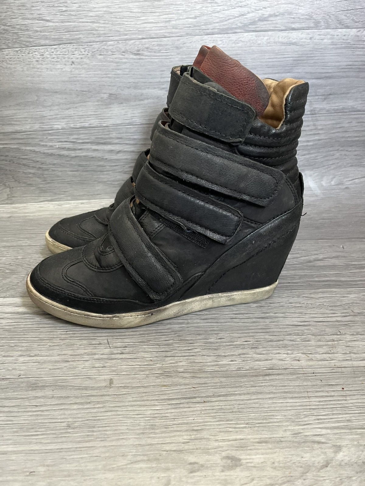A.S.98 A.S.98 black strappy grunge wedge boots , isabel marant Y2k Size US 8 / IT 38 - 4 Thumbnail