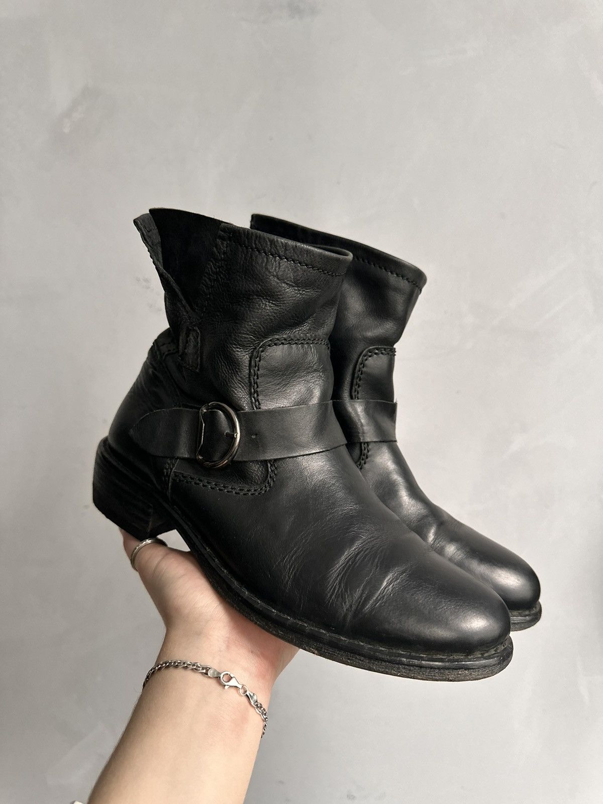 A.S.98 🥵Rare Last Drop Hand Made Leather Boots Guidi Rick Owens GOA Size US 9 / IT 39 - 1 Thumbnail