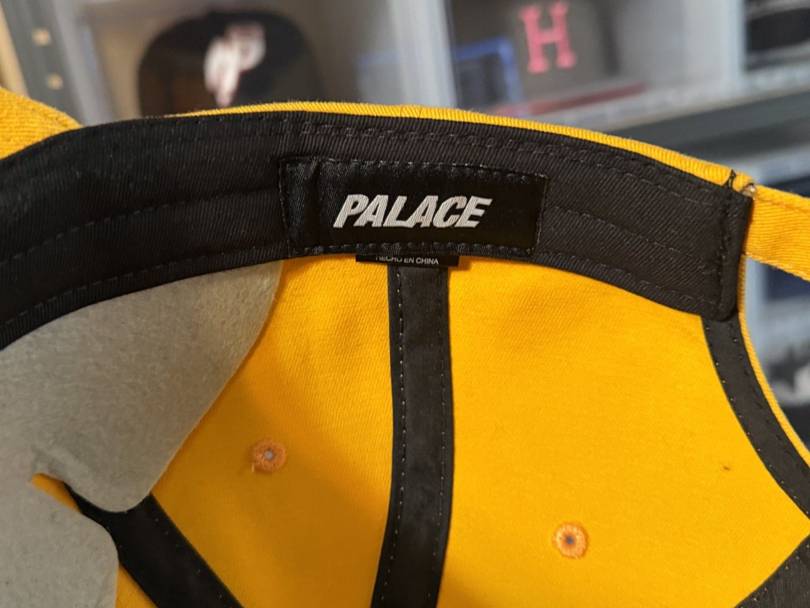 Palace Palace P 6 Panel Cap Nectarine Yellow AW16 Size ONE SIZE - 8 Thumbnail