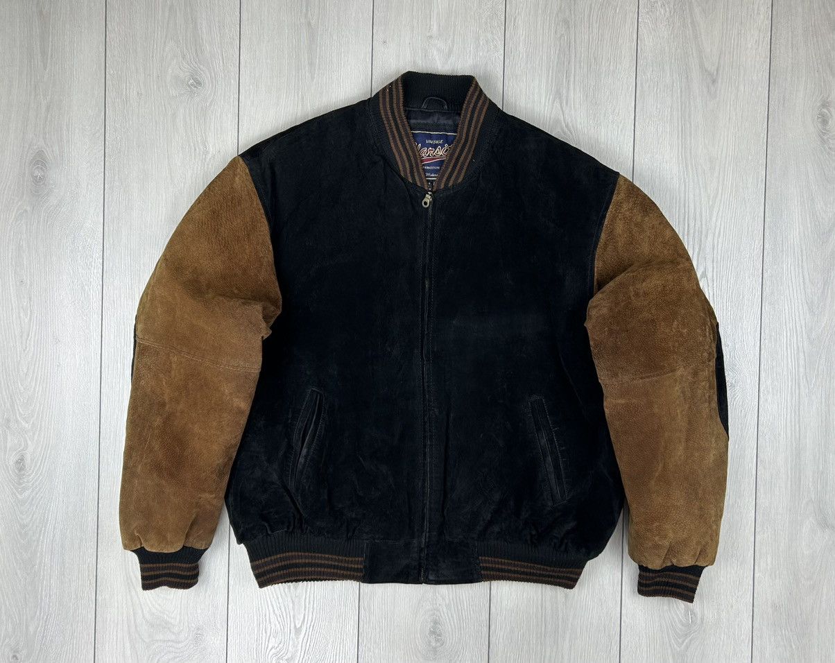 Vintage Vintage Varsity American Leather Bomber Jacket size L Size US L / EU 52-54 / 3 - 1 Thumbnail