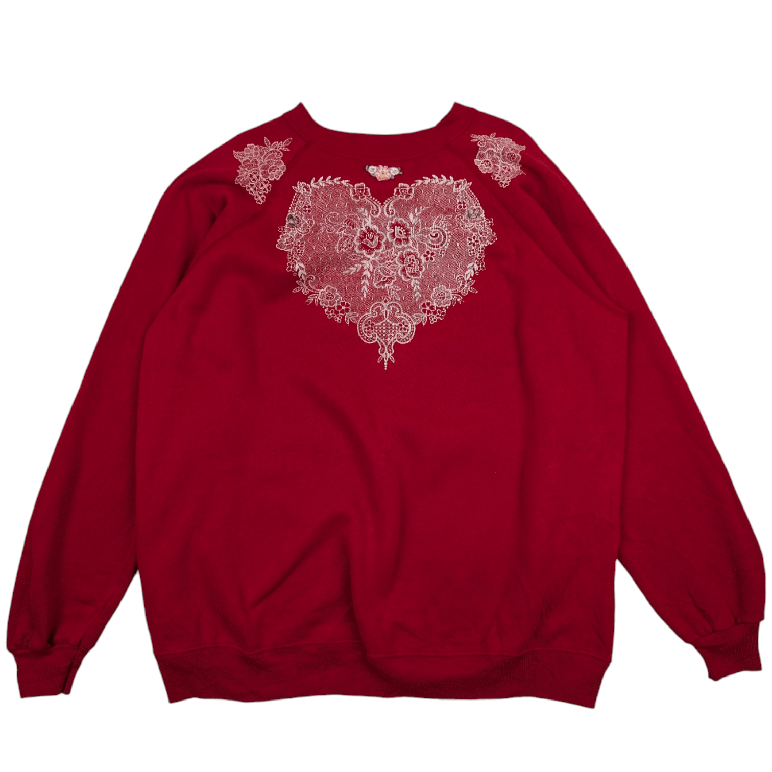 Hanes Vintage 90's HANES Love Embroidered Custom Jumper Sweatshirt Size XL / US 12-14 / IT 48-50 - 2 Thumbnail