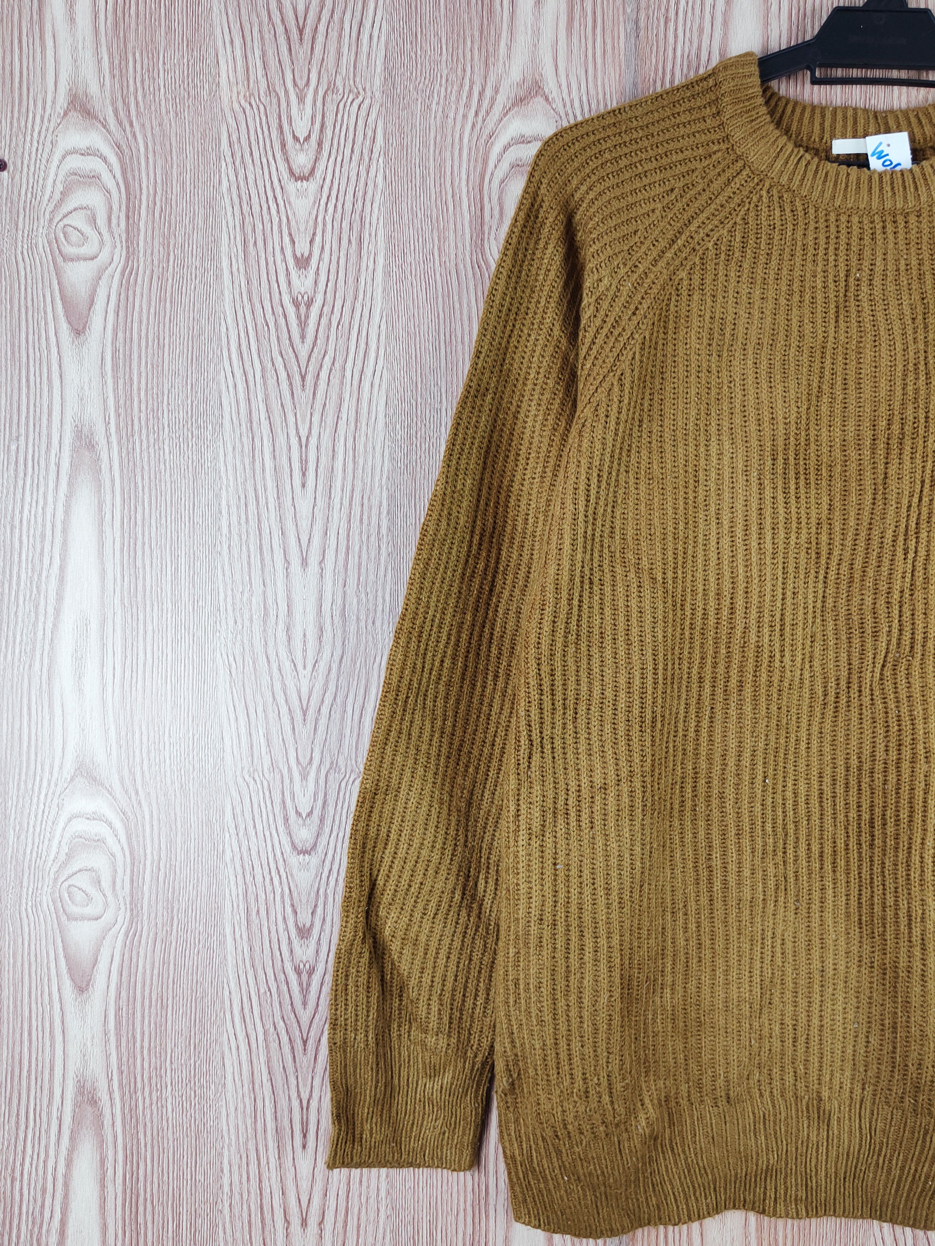 GU Gu Olive Knitwear Sweatshirts #W063 Size US L / EU 52-54 / 3 - 3 Thumbnail