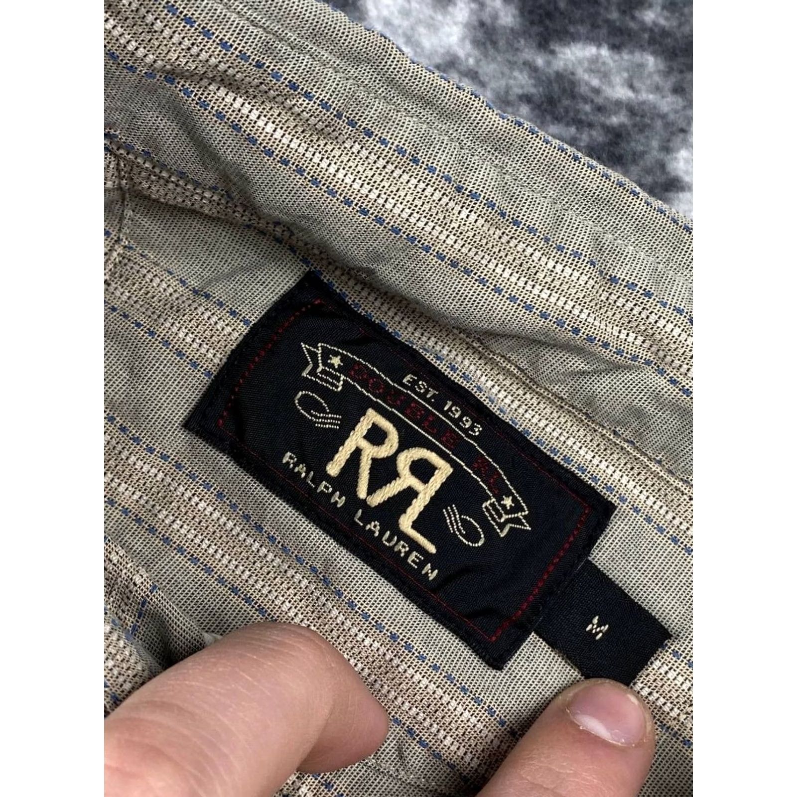 Ralph Lauren Ralph Lauren RRL Shirt Long Sleeve Men Size M Beige Button Size US M / EU 48-50 / 2 - 6 Thumbnail