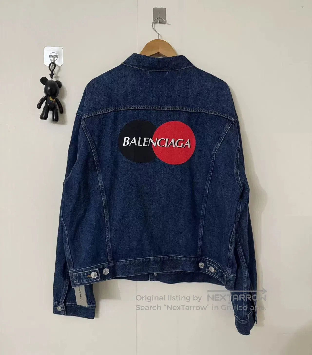 Balenciaga balenciaga denim jacket with logo. Size US XXL / EU 58 / 5 - 2 Thumbnail