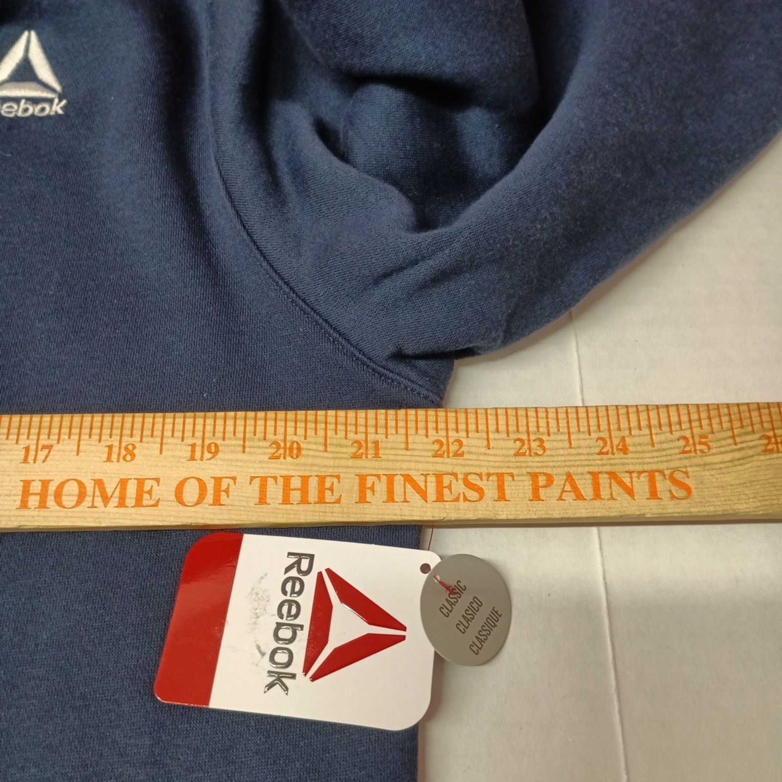 Reebok Reebok Delta Logo Hoodie Men's Size M Blue Kangaroo Pocket Size US M / EU 48-50 / 2 - 6 Thumbnail