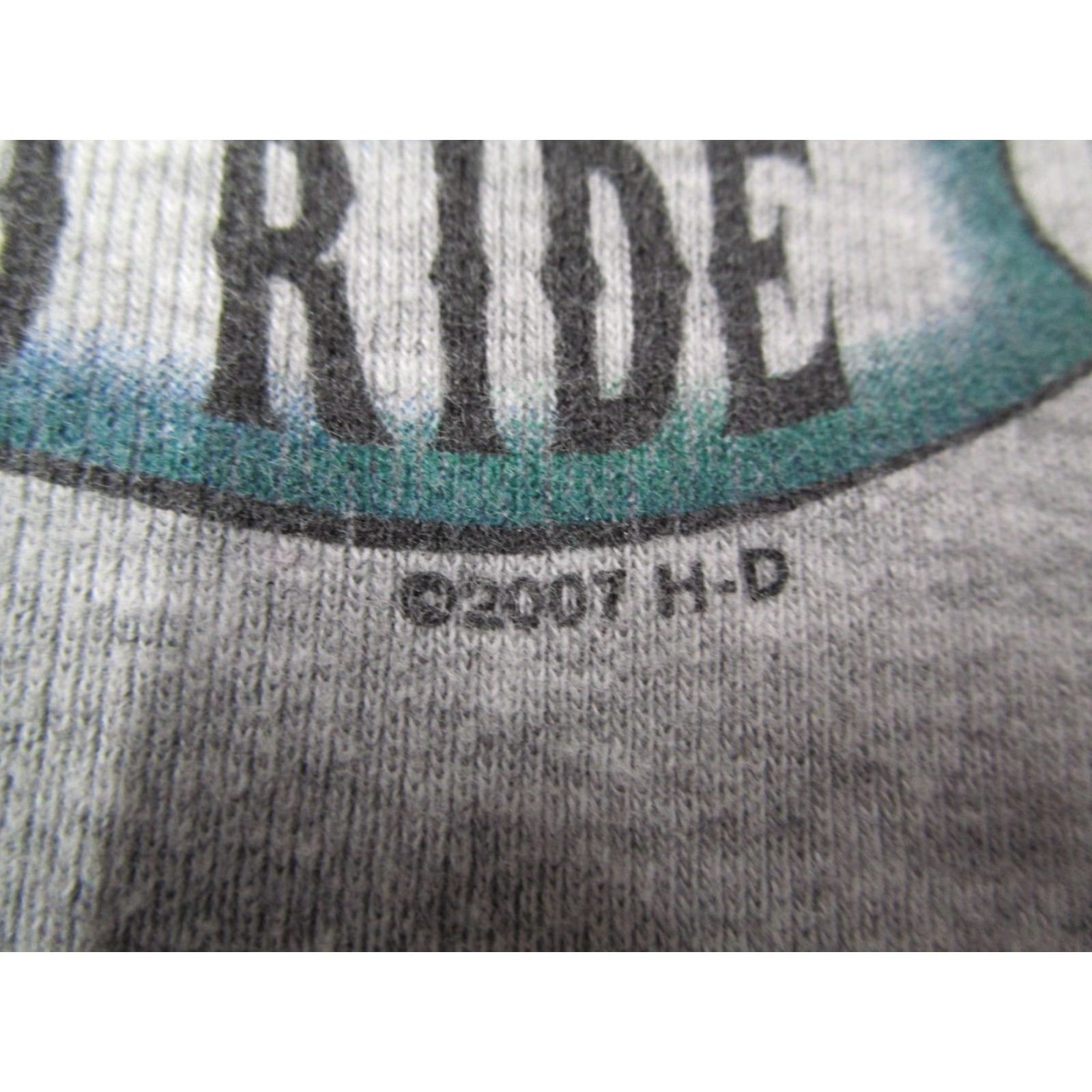 Harley Davidson Harley-Davidson Shirt Women L Large Gray USA California RK Stratman 2007 Live to Ride Ride to Live Made in USA Size L / US 10 / IT 46 - 6 Thumbnail