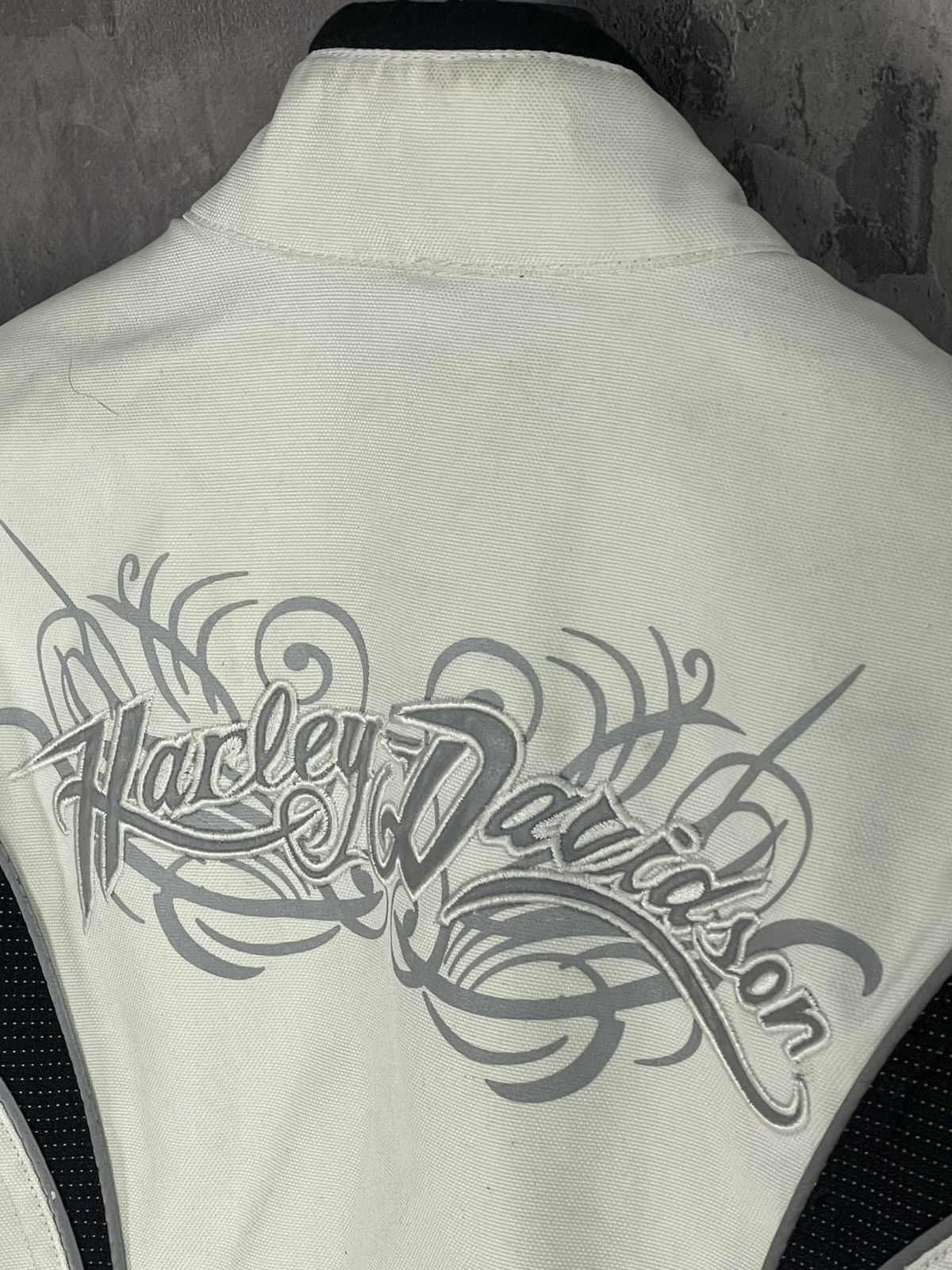 Harley Davidson × Vintage Vintage Harley Davidson Moto Y2K Crazy Heavy Jacket Size S / US 4 / IT 40 - 16 Thumbnail