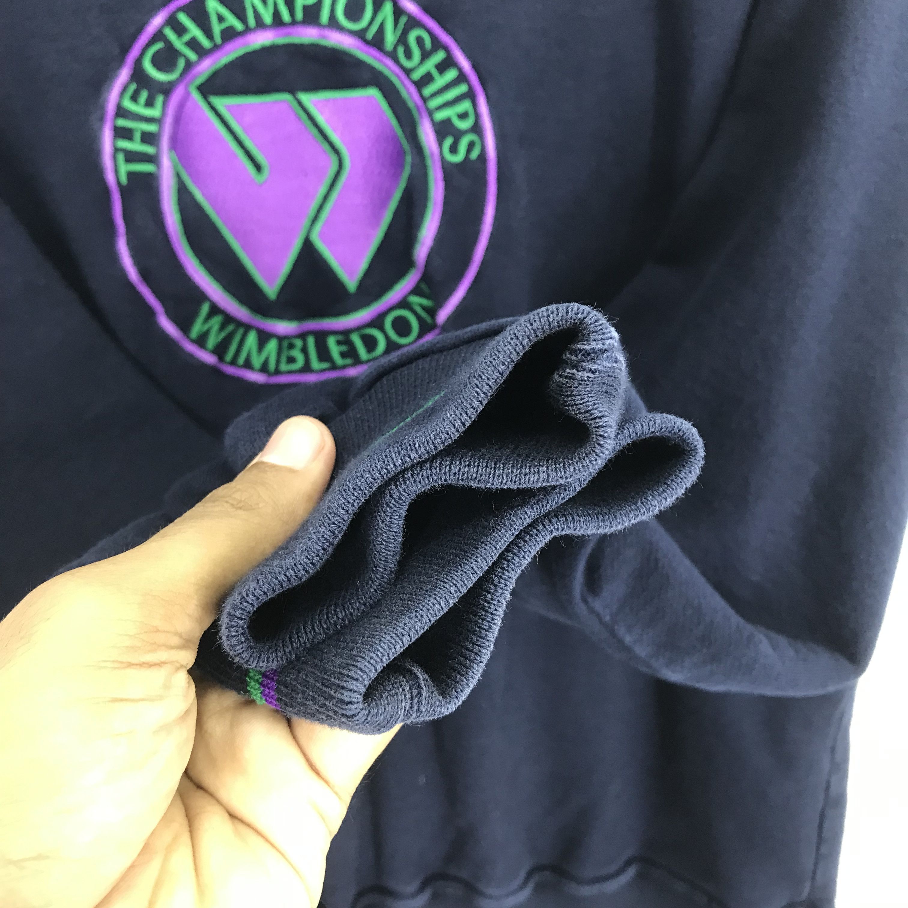 Vintage Vintage Wimbledon Blue Sweatshirt - 160 Size US M / EU 48-50 / 2 - 7 Thumbnail