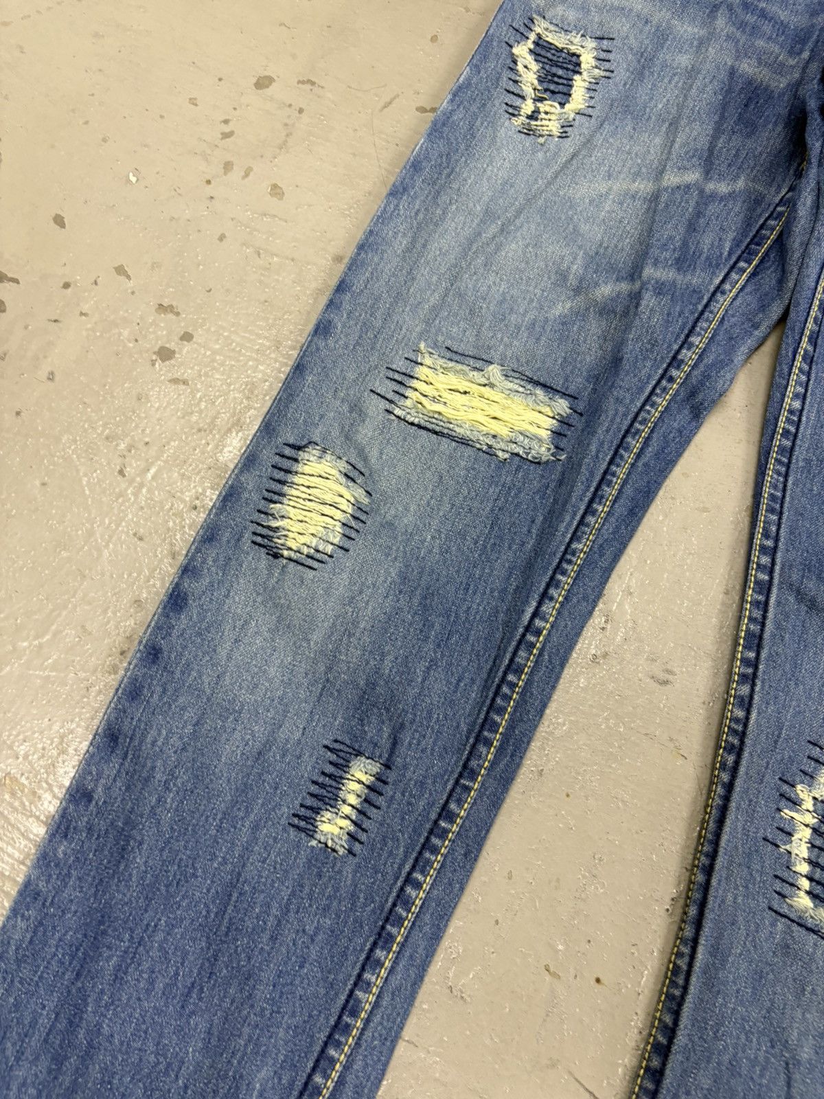 Kapital Kapital sashiko reworks Slim Straight Ozoc Distressed Flared Size US 30 / EU 46 - 5 Thumbnail
