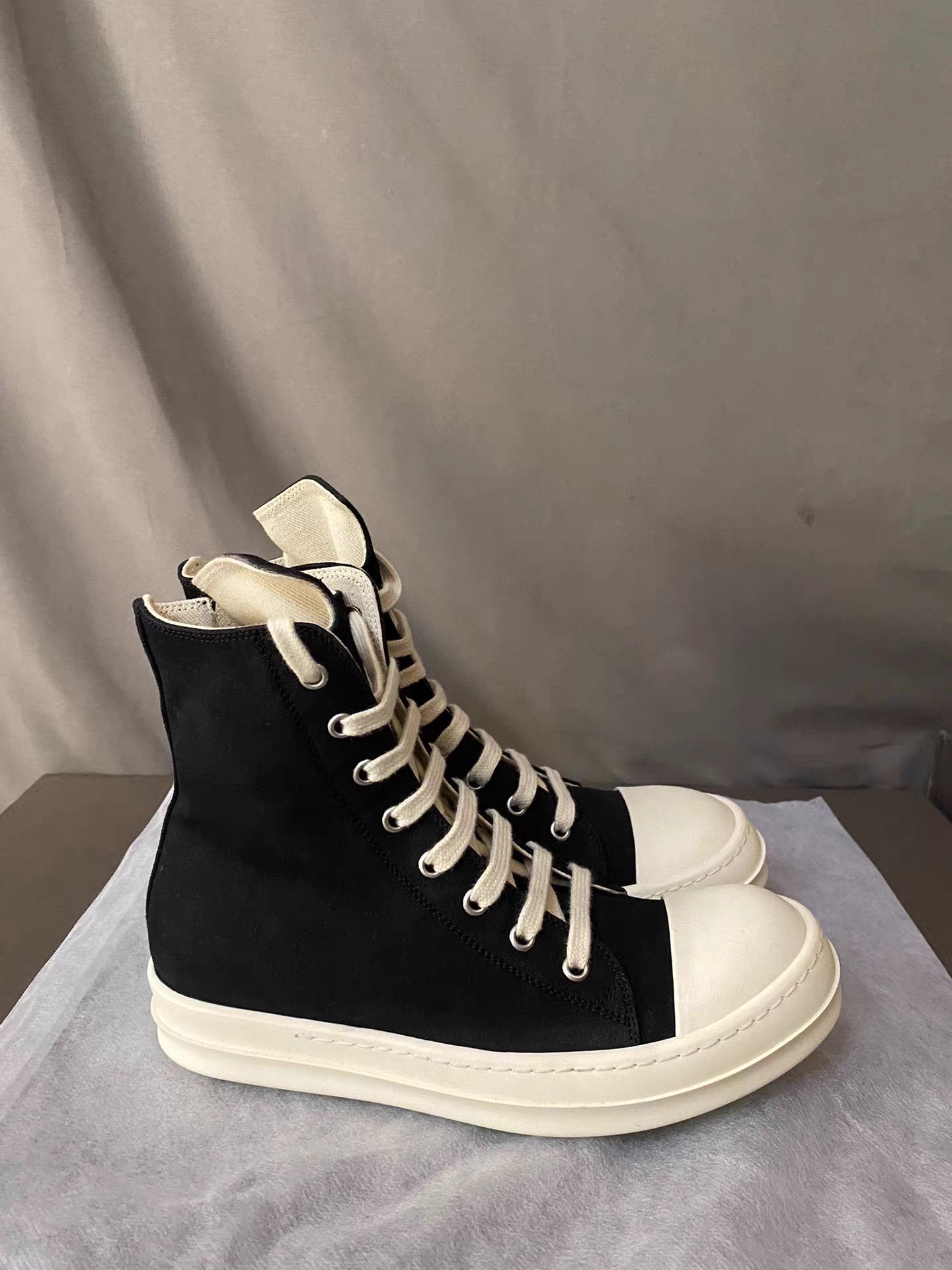 Rick Owens Rick Owens DRKSHDW Canvas Turbo Sneakers Size US 6.5 / IT 36.5 - 1 Thumbnail