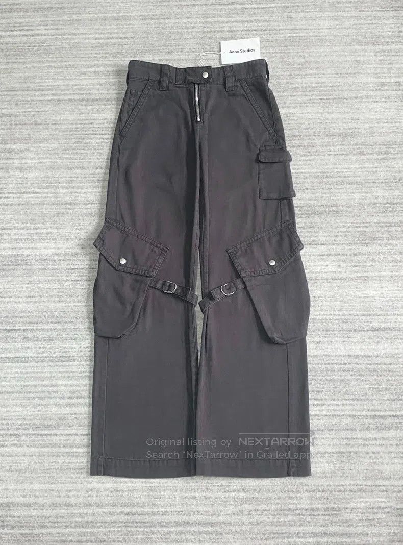 Acne Studios Acne Studios Washed Tie-dyed Flared Pocket Work Trousers Size 24" / US 00 / IT 34 - 1 Thumbnail