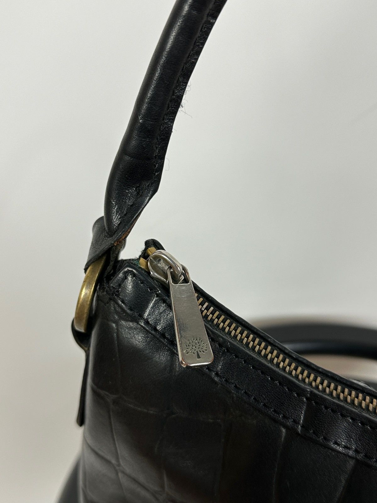 Mulberry Vintage Mulberry Black Leather Handbag Size ONE SIZE - 23 Thumbnail