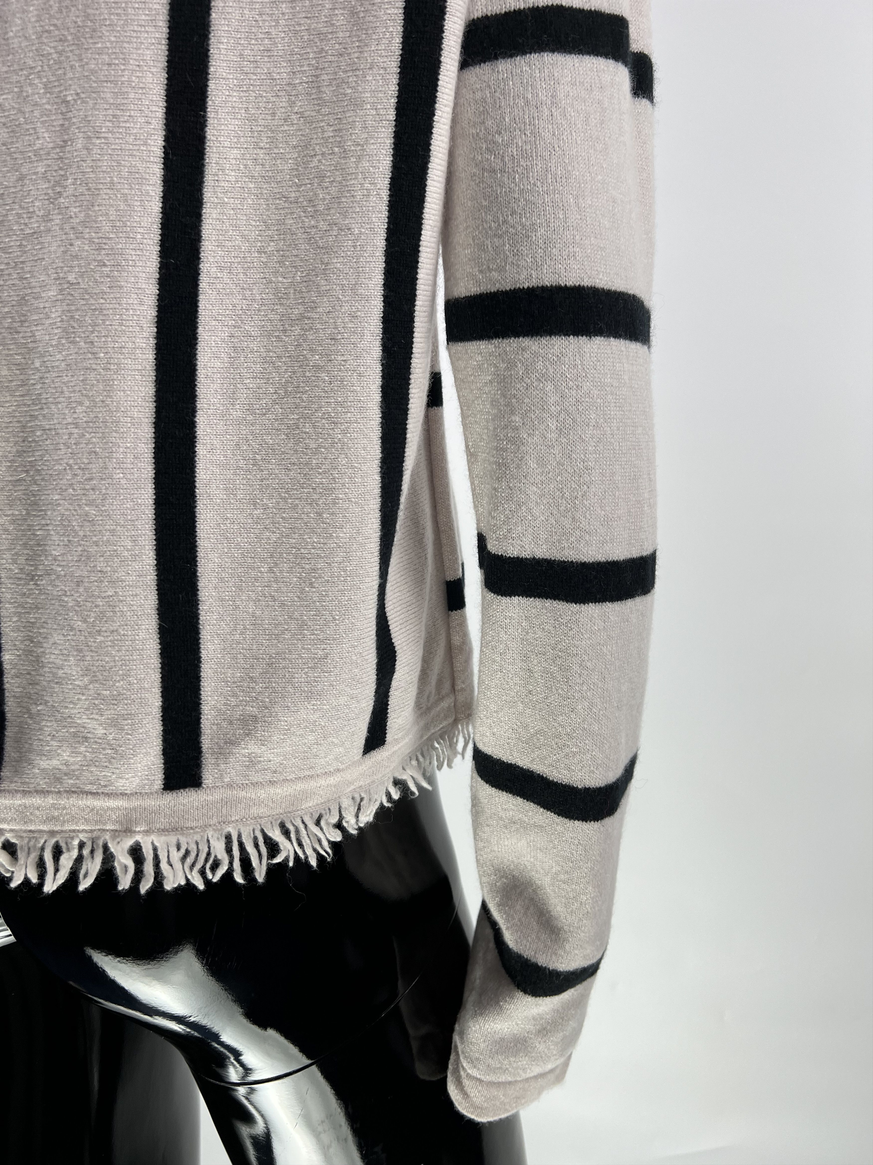 Luisa Cerano Luisa Cerano Striped Wool Silk Cashmere Sweater Size M / US 6-8 / IT 42-44 - 4 Thumbnail
