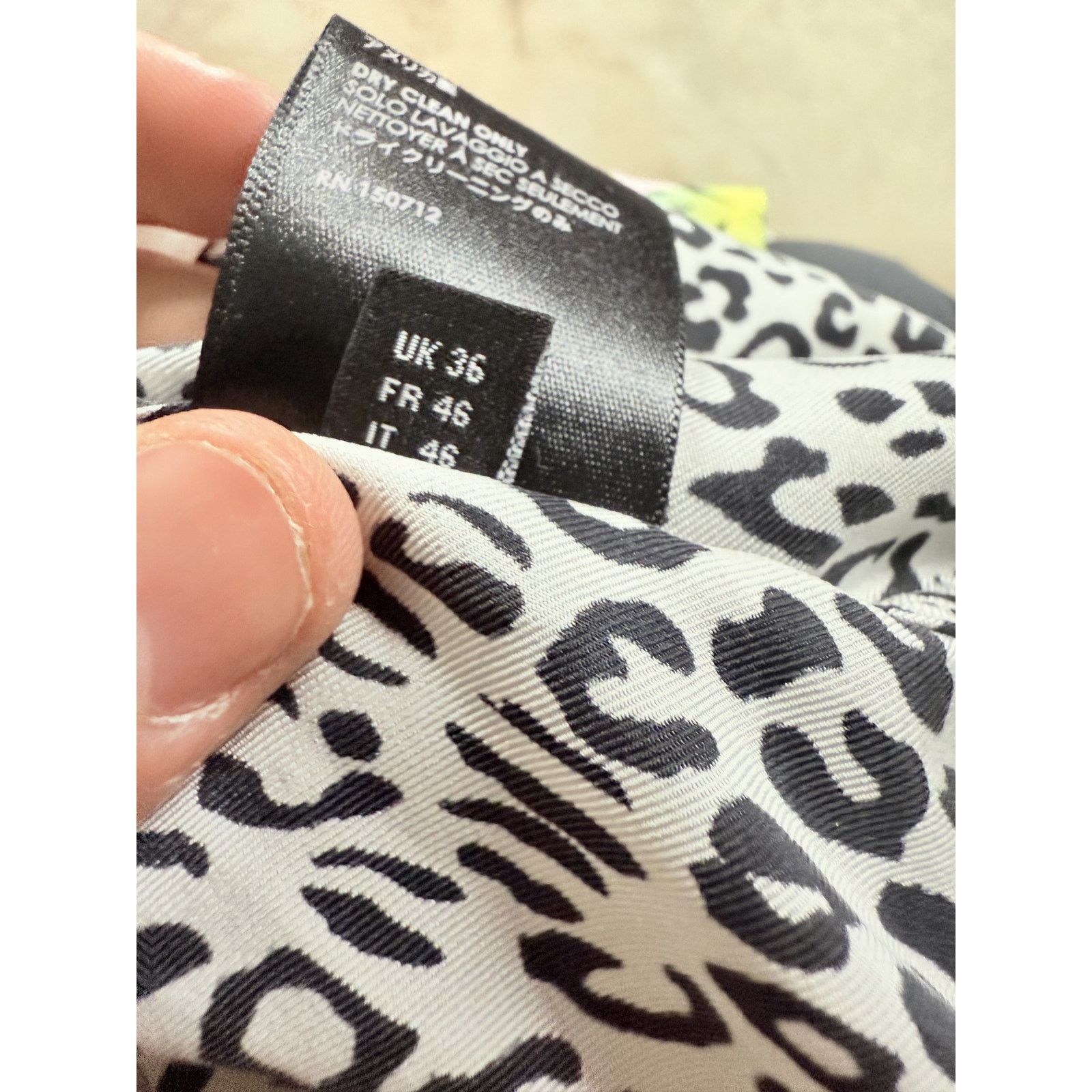Amiri Amiri Silk Button UP Palm Tree Leopard Split Used Small Size US S / EU 44-46 / 1 - 4 Thumbnail