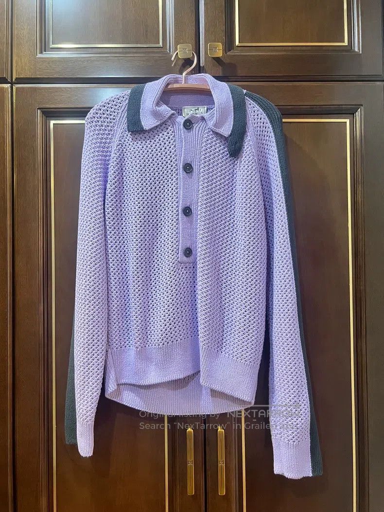 Hermes Hermes Purple Sweater Size US M / EU 48-50 / 2 - 1 Thumbnail