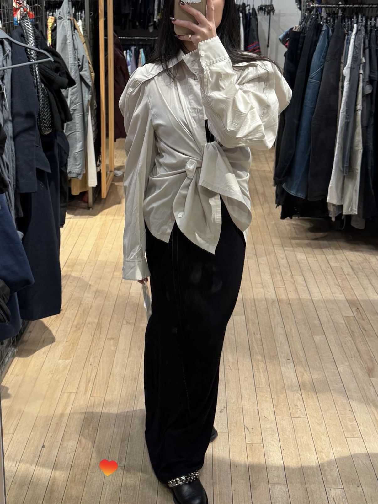 Issey Miyake Issey Miyake wide shoulder designed drapy side slit shirt Size M / US 6-8 / IT 42-44 - 1 Thumbnail