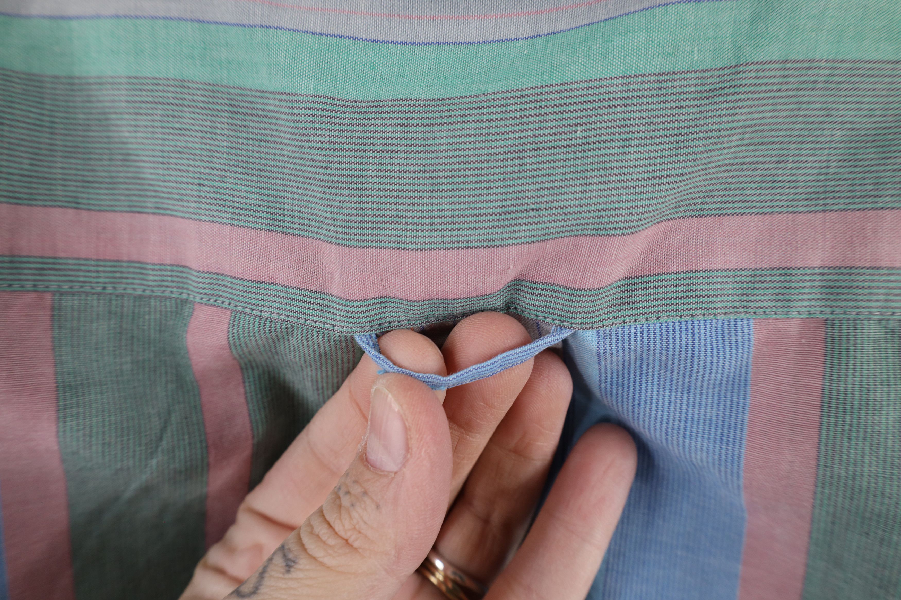 Vintage Vintage 90 Streetwear Pastel Rainbow Striped Button Shirt Size US XL / EU 56 / 4 - 9 Thumbnail