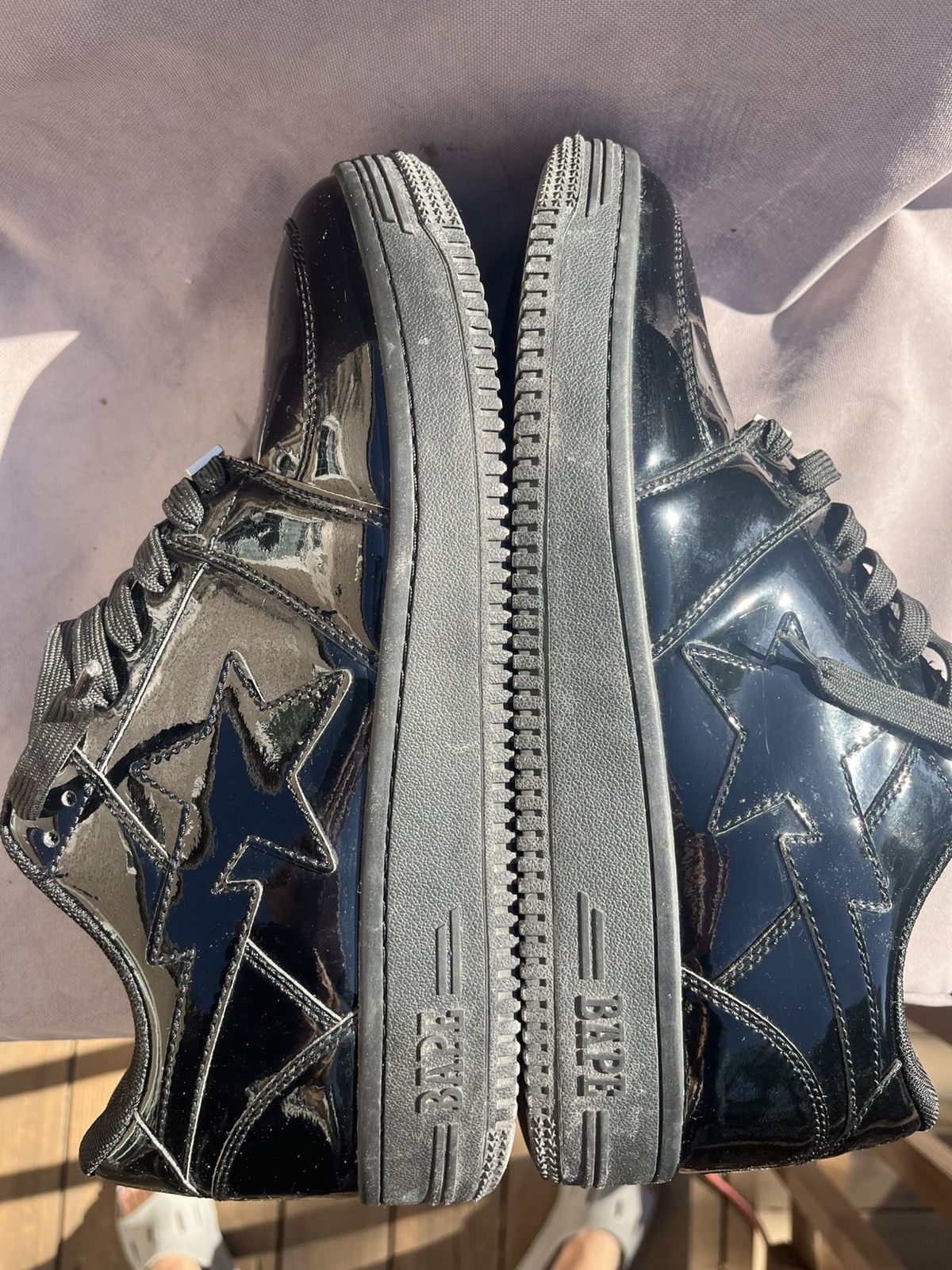 Bape A Bathing Ape Bape Sta Low Patent Leather 11 Size US 11 / EU 44 - 9 Thumbnail