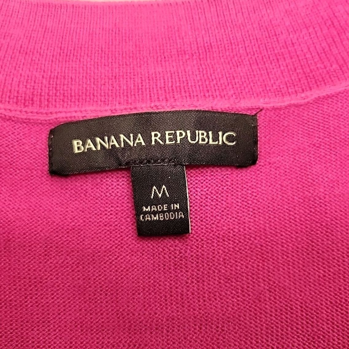 Banana Republic Banana Republic Sweater Womens M Pink 100% Merino Wool Long Sleeve Casual Pullover V-Neck Knit Solid Classic American Men’s/Women’s not applicable Size M / US 6-8 / IT 42-44 - 5 Thumbnail