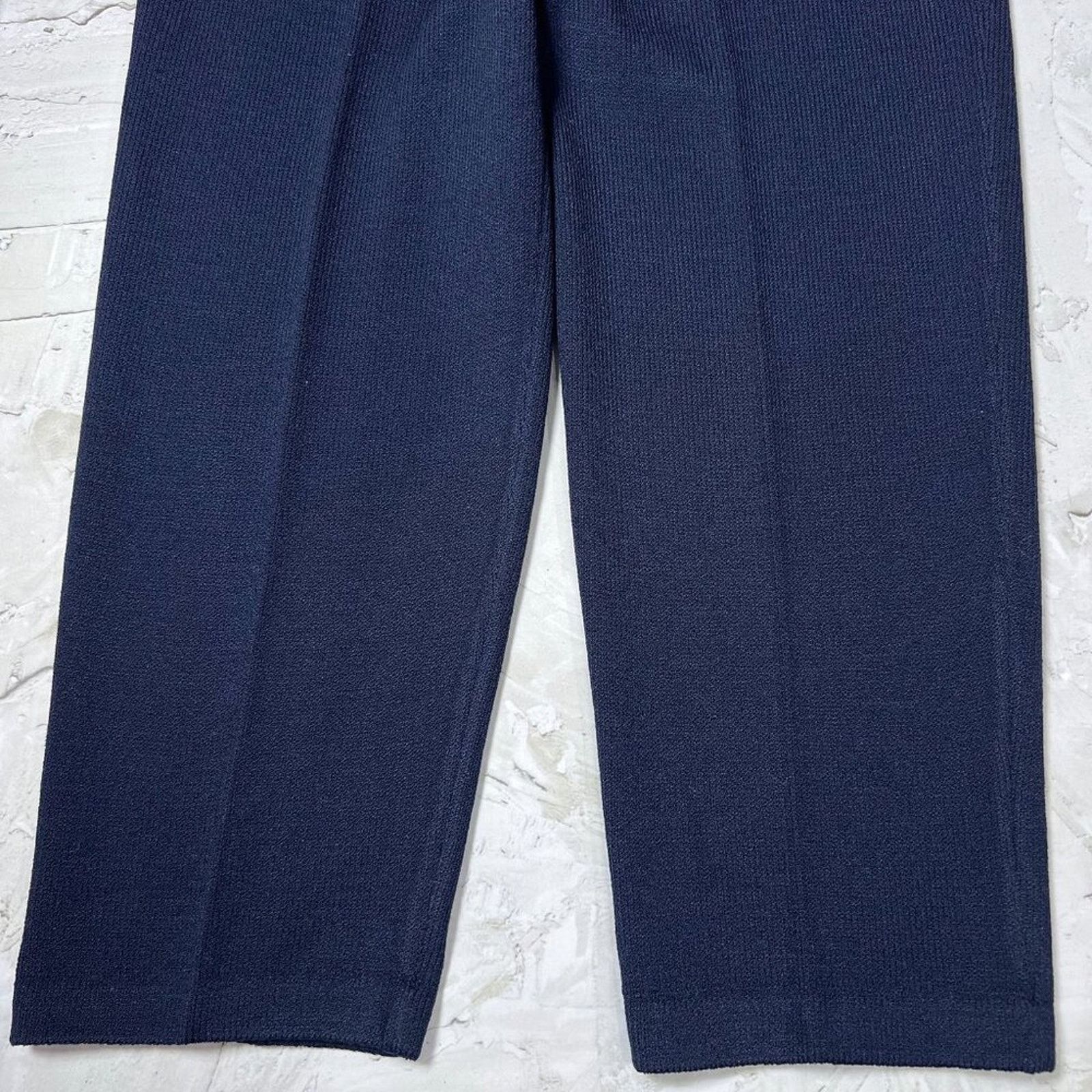Other St John Santana Knit Pants Size 8 Navy Pleated Luxe Pull On Size 30" / US 8 / IT 44 - 8 Thumbnail