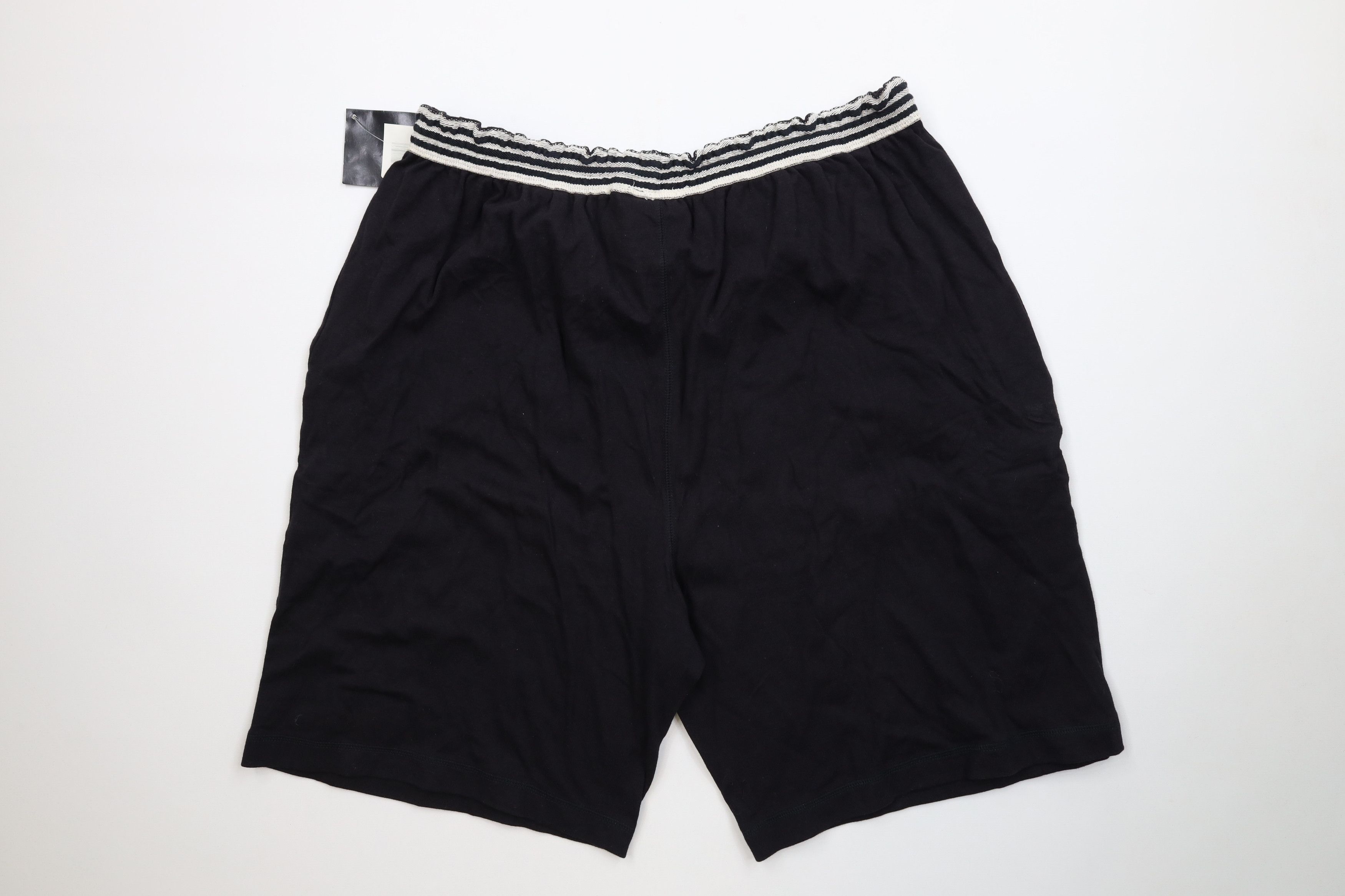 Adidas Deadstock Vintage 90s Adidas Striped Above Knee Shorts Black Size US 36 / EU 52 - 11 Thumbnail