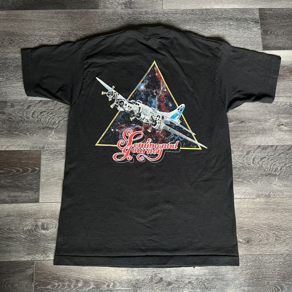 Vintage Vintage 90s Sentimental Journey Airplane Jet Graphic T Shirt Size US L / EU 52-54 / 3 - 2 Thumbnail