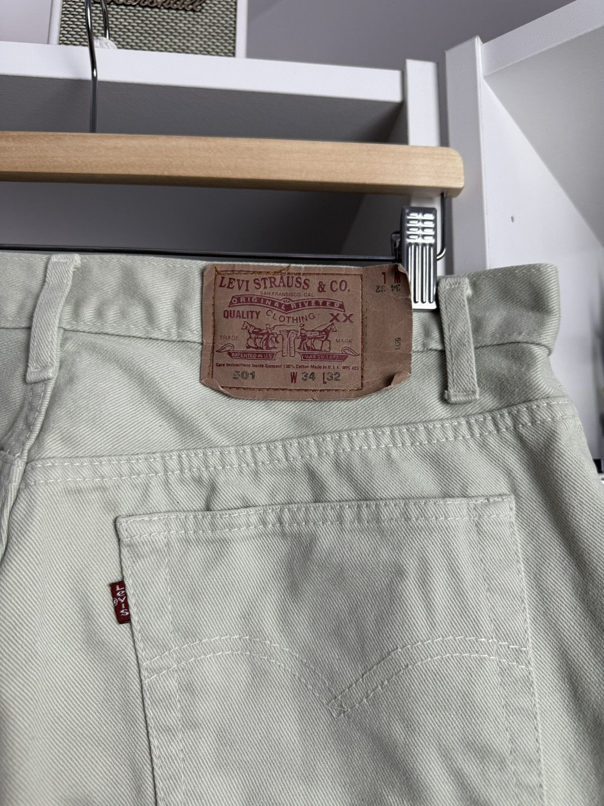 Levi's × Levi's Vintage Clothing Vintage 90s Levi’s 501 made in usa denim pants 34x32 jeans Size US 34 / EU 50 - 5 Thumbnail