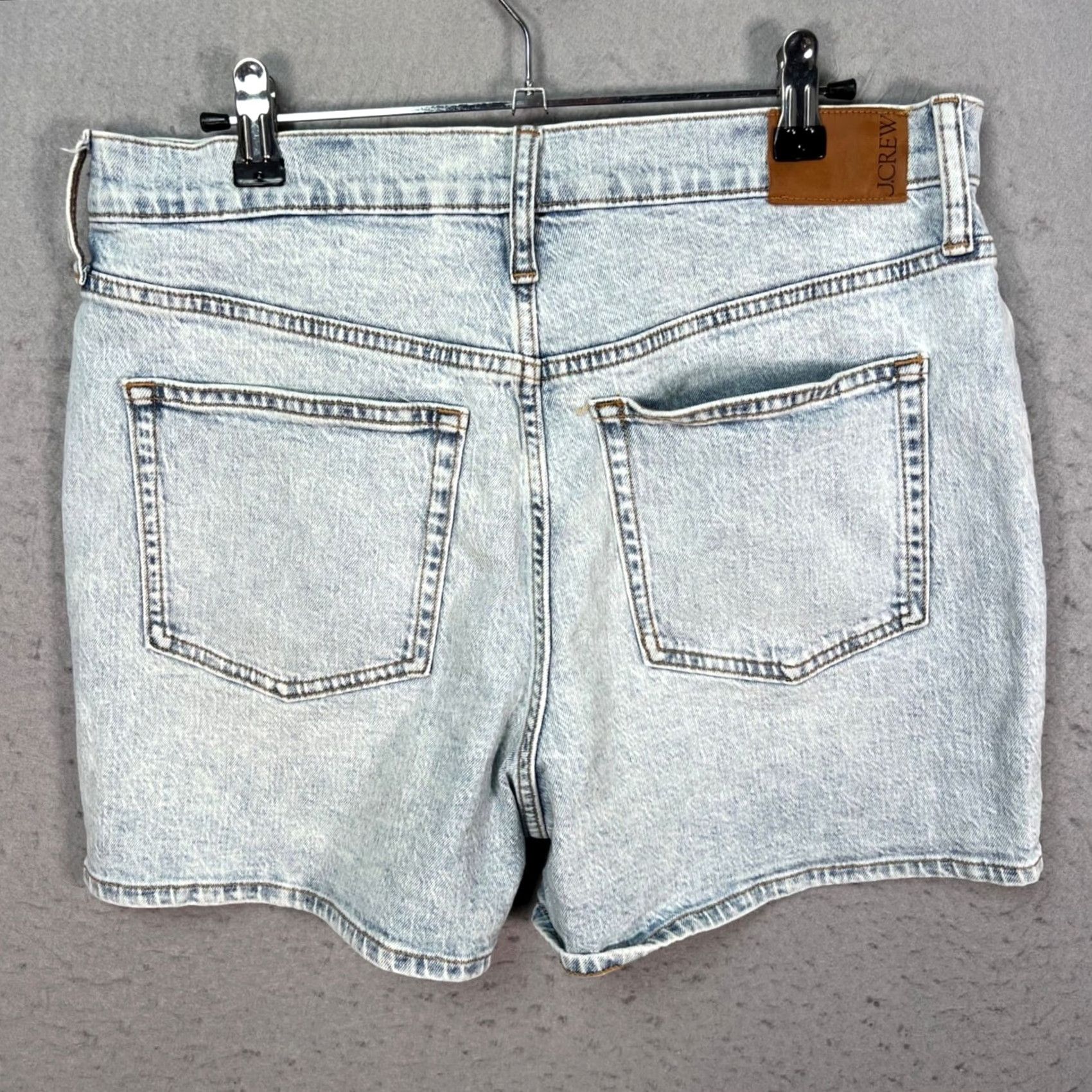 J.Crew J. Crew Womens Size 29 High-Rise Light Wash Denim Shorts Cotton Blend Bermuda 5-Pocket Womens Mens Size 29" - 2 Thumbnail