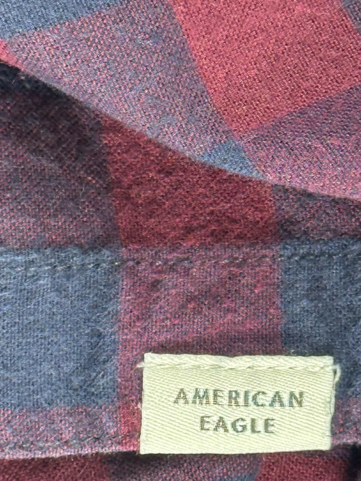 American Eagle Outfitters American Eagle Plaid Flannel Button Down Red Blue Men's M Size US M / EU 48-50 / 2 - 11 Thumbnail