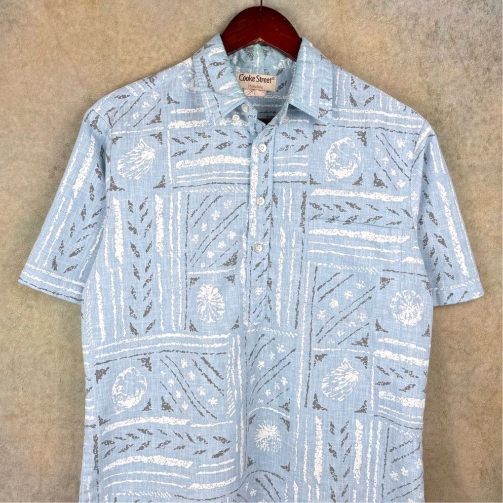 Vintage VTG 80s Hawaiian Print Shirt Mens Sz M Blue Honolulu Size US M / EU 48-50 / 2 - 2 Thumbnail