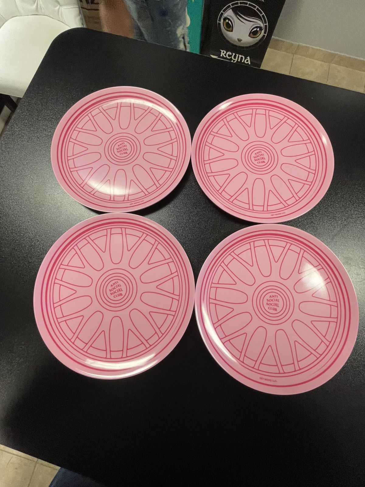Anti Social Social Club Anti Social Social Club ASSC Track Speed Plates Size ONE SIZE - 3 Thumbnail