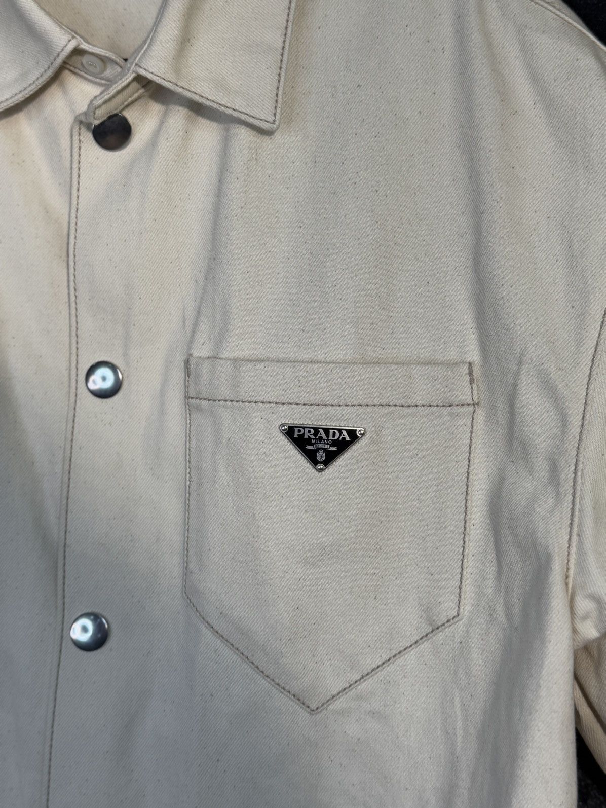 Prada Prada bull denim short sleeve shirt Size US XL / EU 56 / 4 - 3 Thumbnail